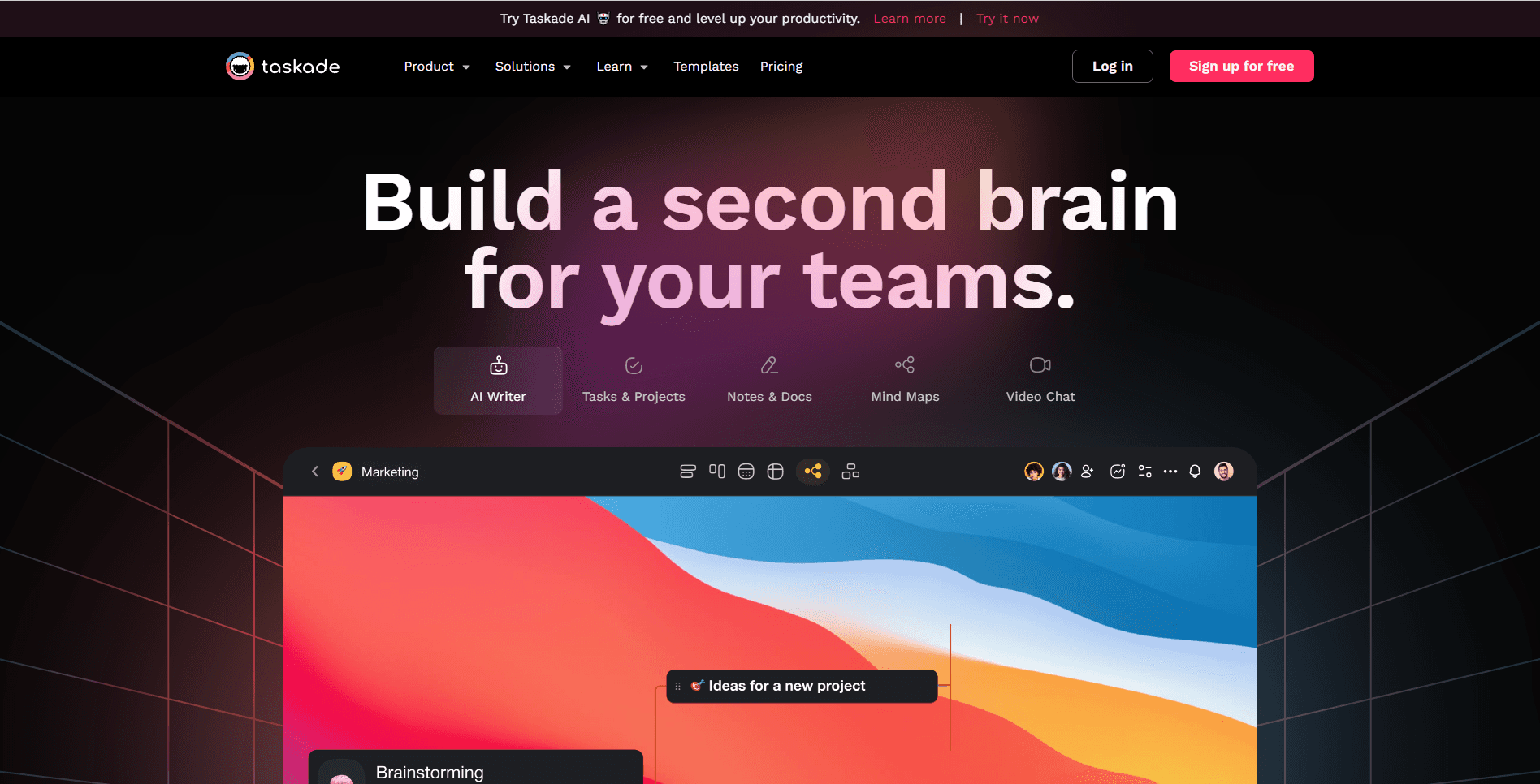 Taskade screenshot