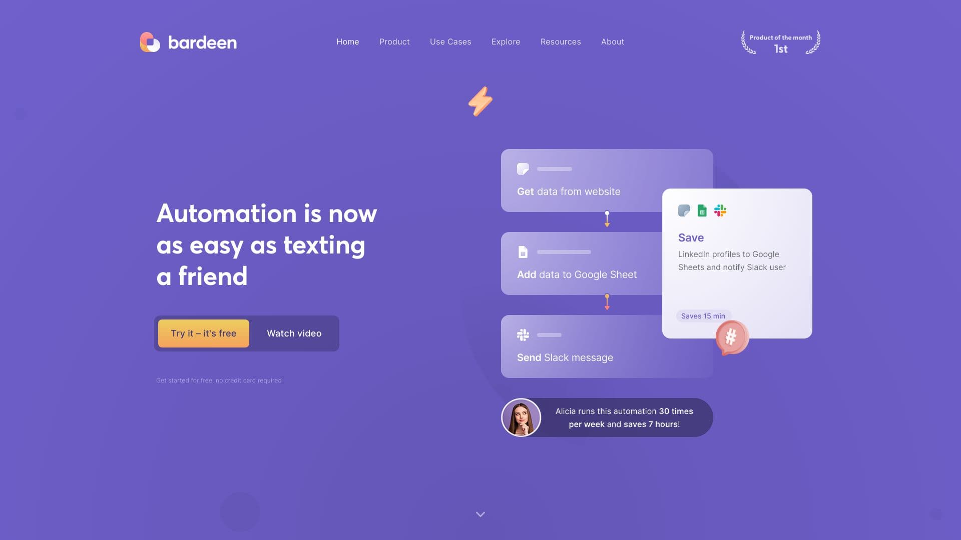 Bardeen screenshot