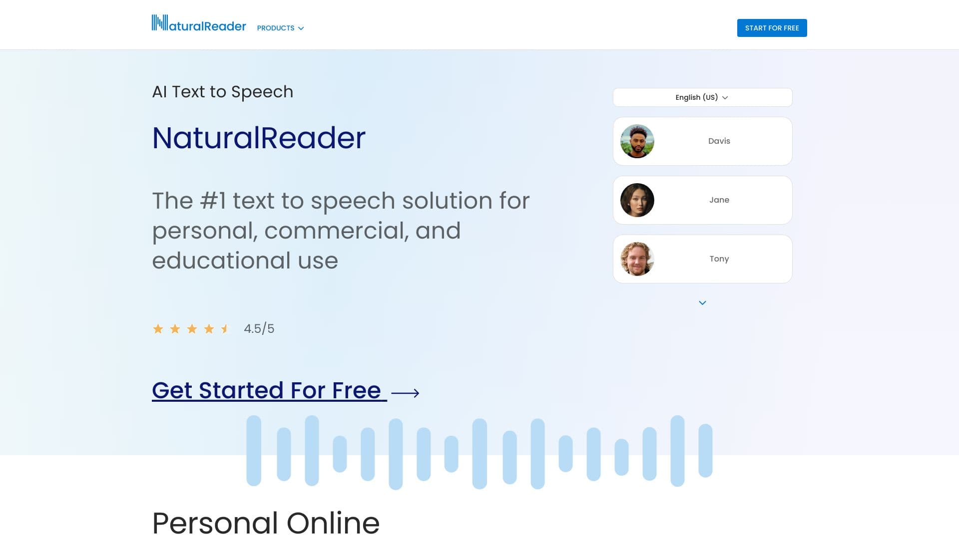 NaturalReaders screenshot
