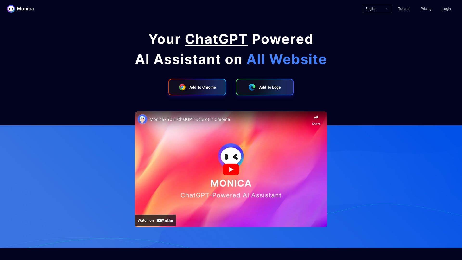 Monica AI screenshot