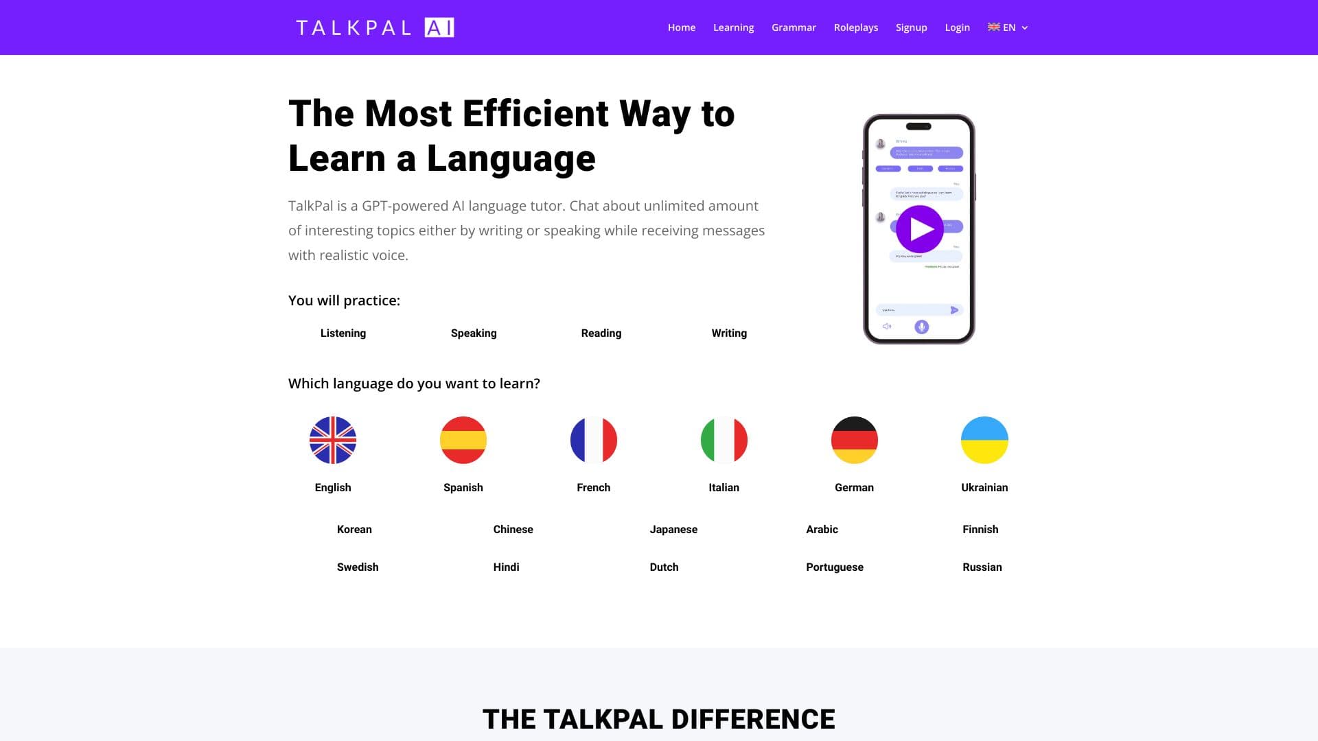 TalkPal AI screenshot