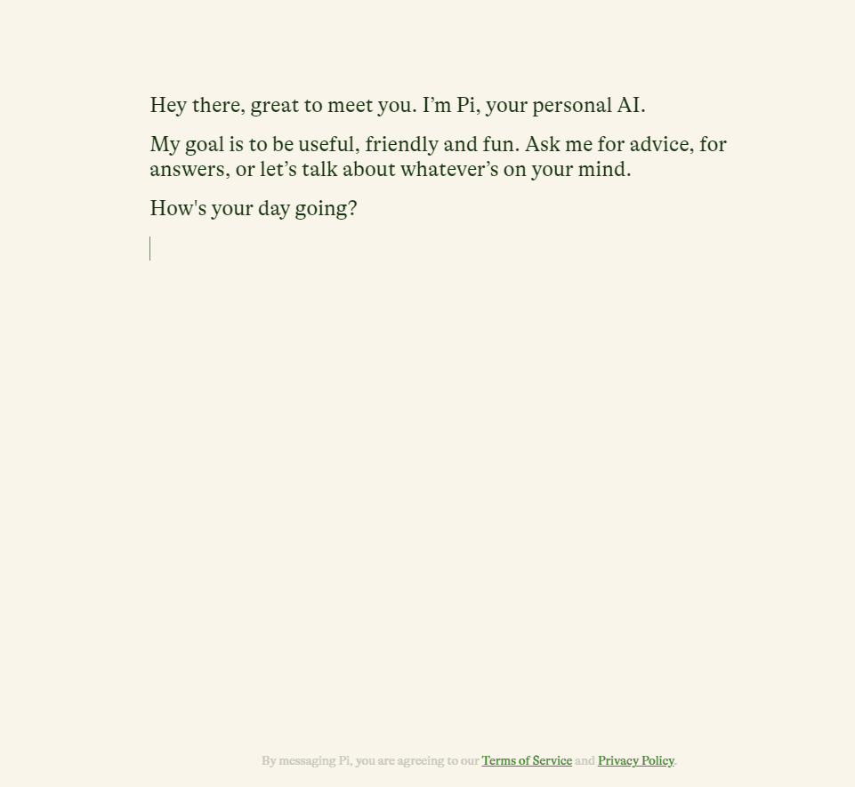 Pi by Inflection AI screenshot