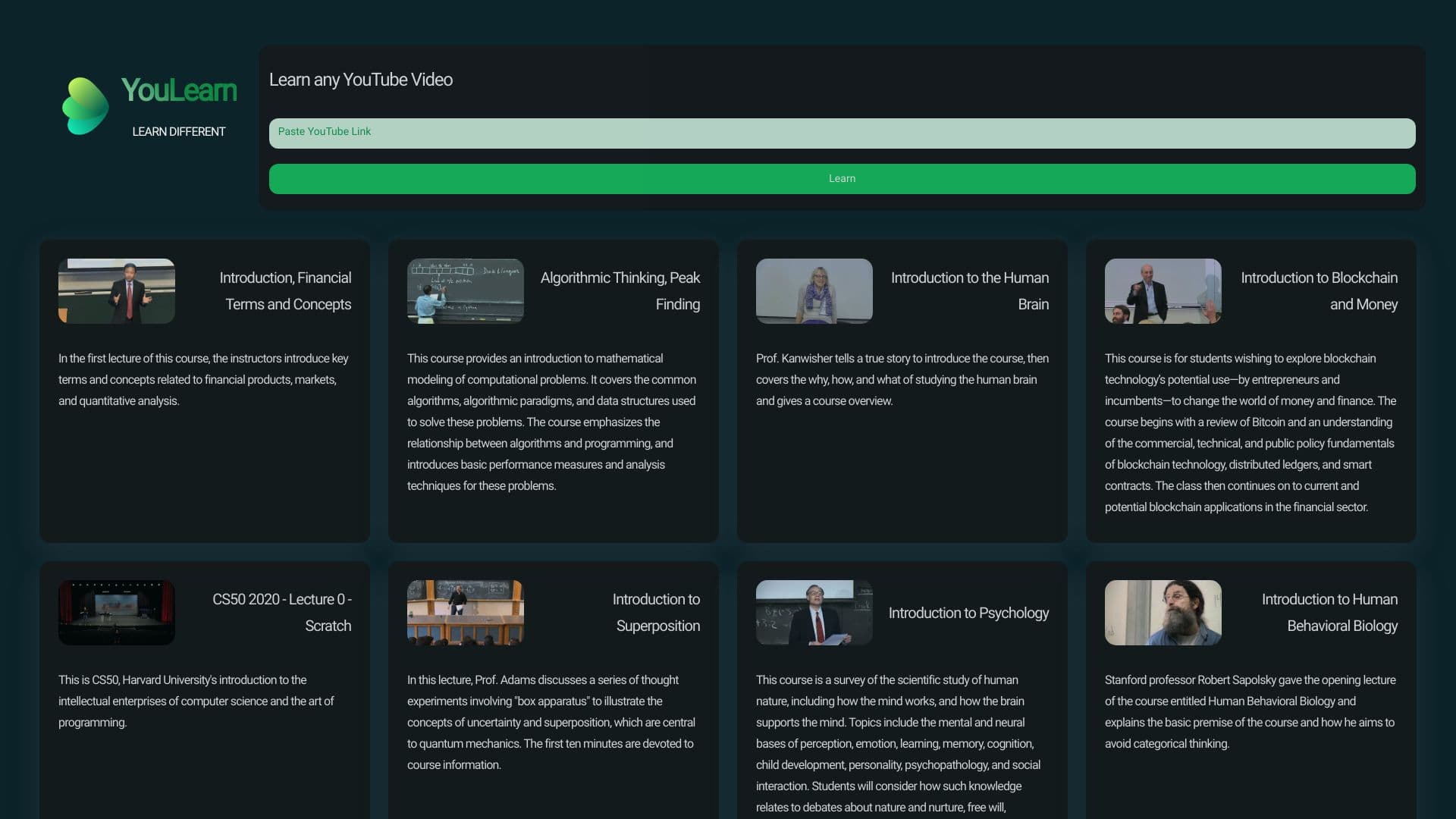 YouLearn screenshot