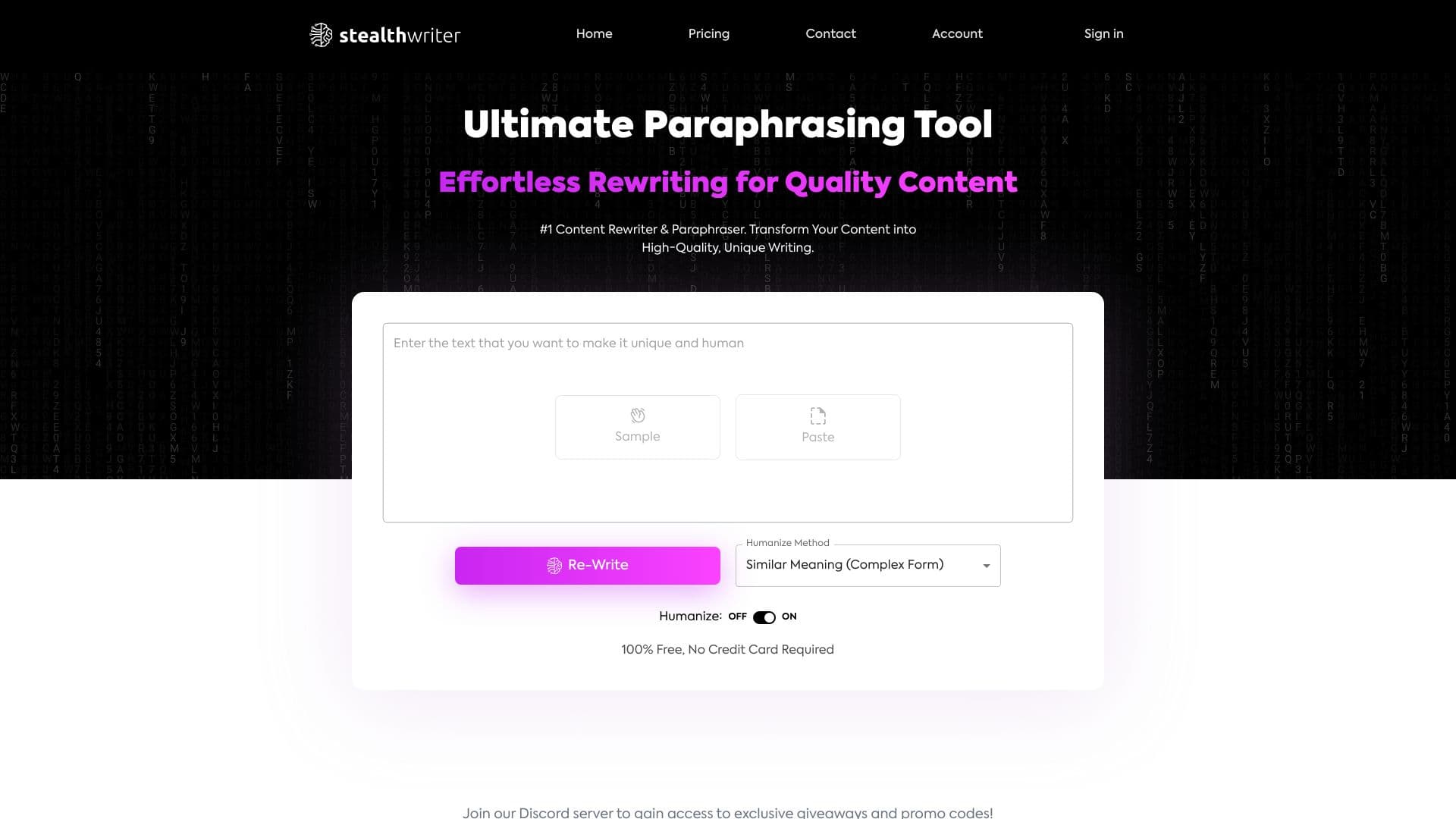 StealthWriter screenshot