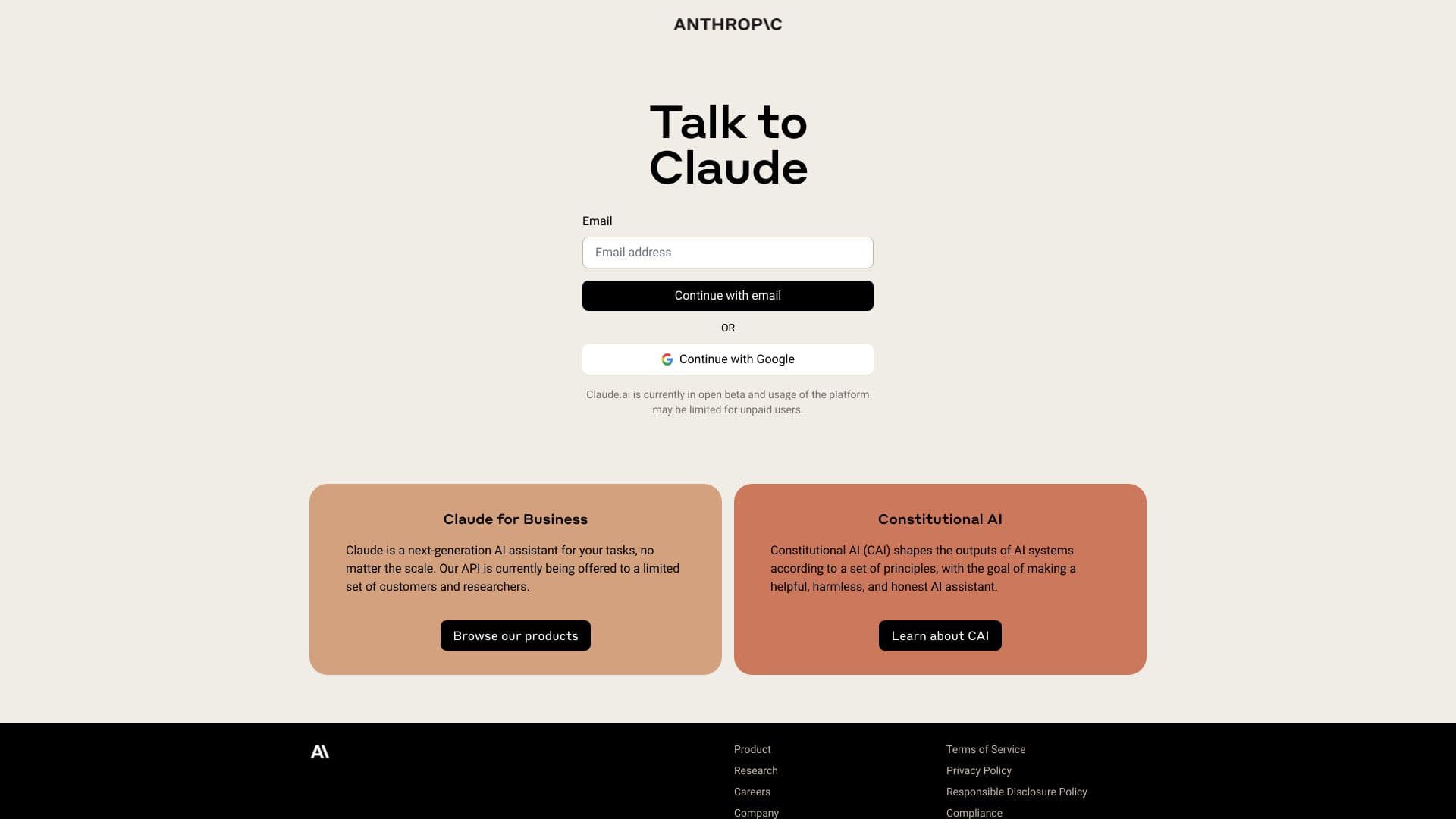 Claude 2 screenshot