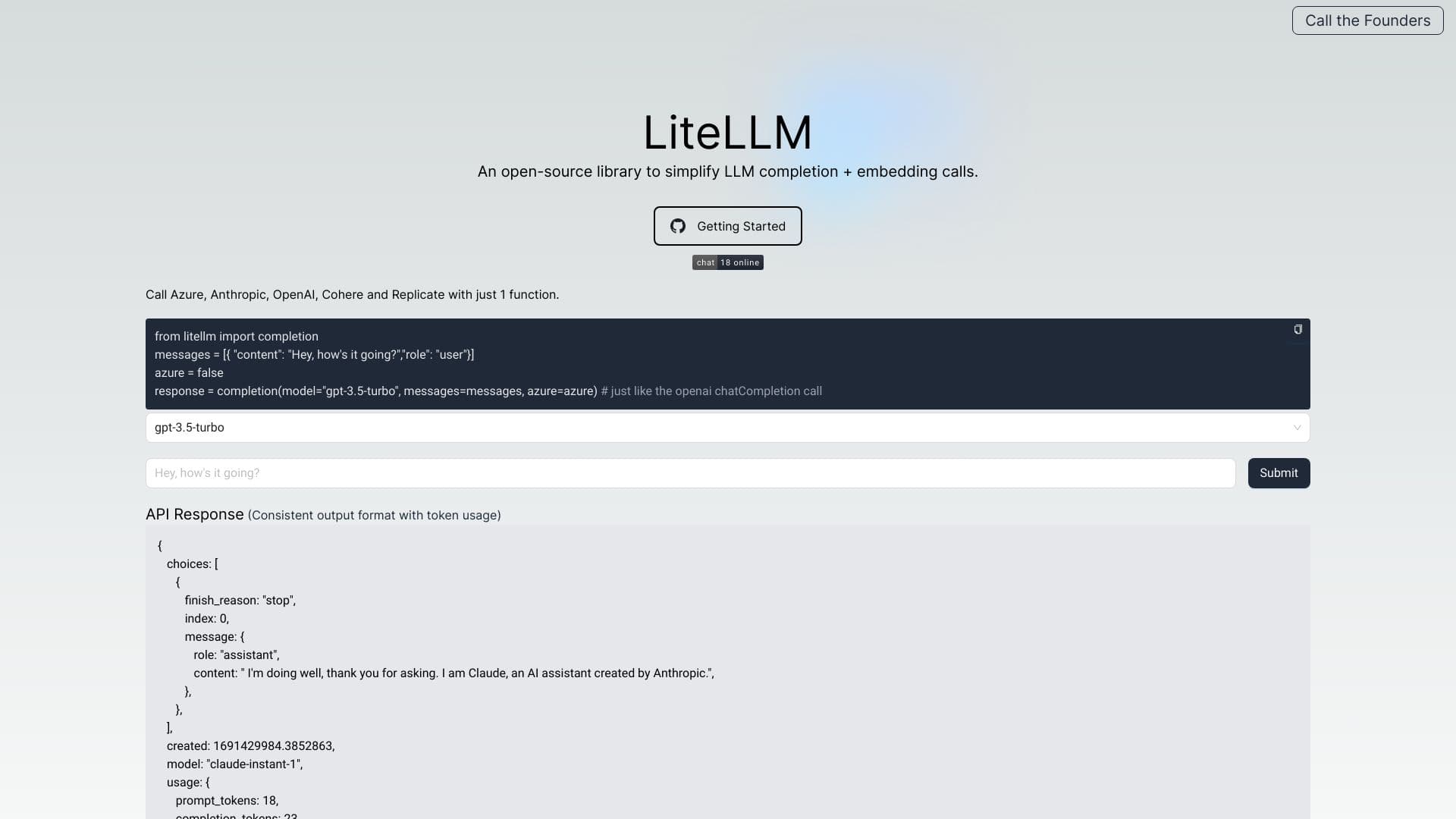 liteLLM screenshot