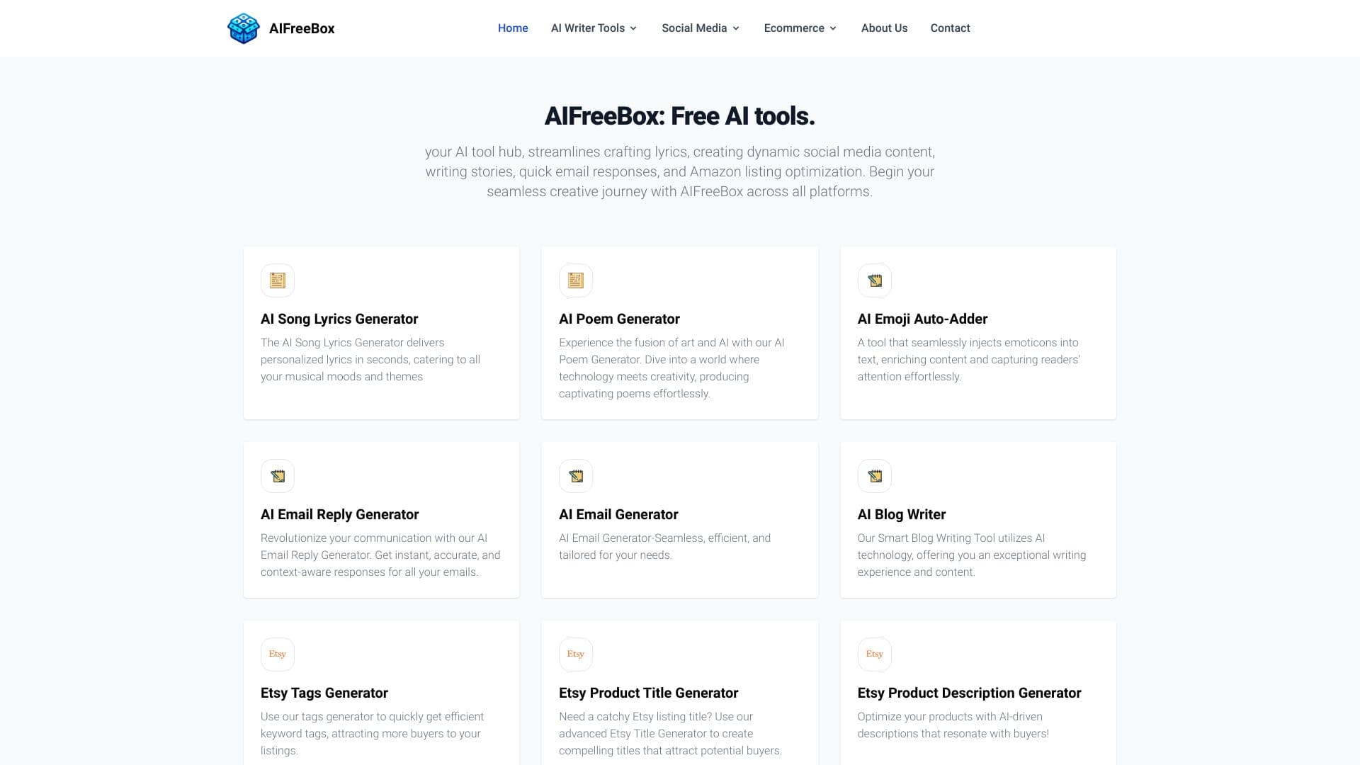 AIFreeBox: Free AI Tools screenshot