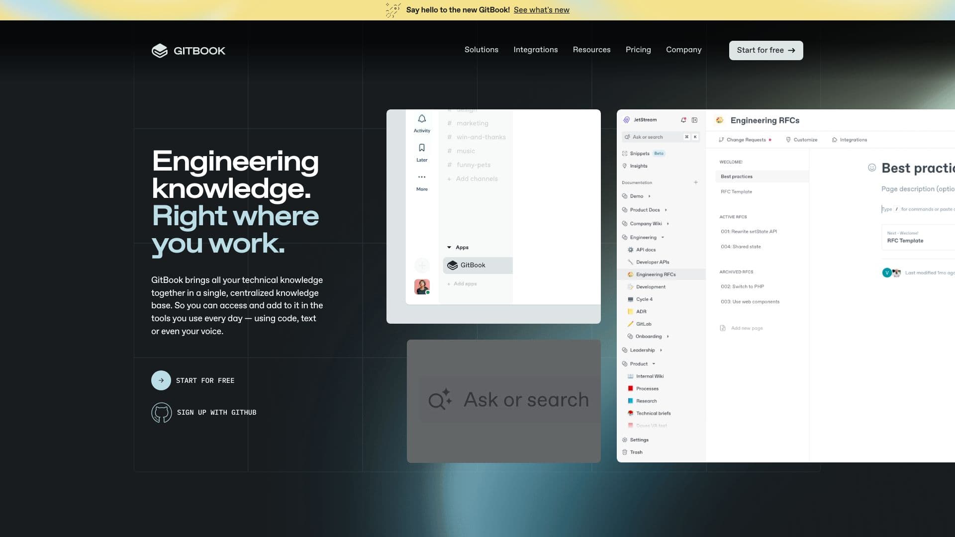 The New GitBook screenshot