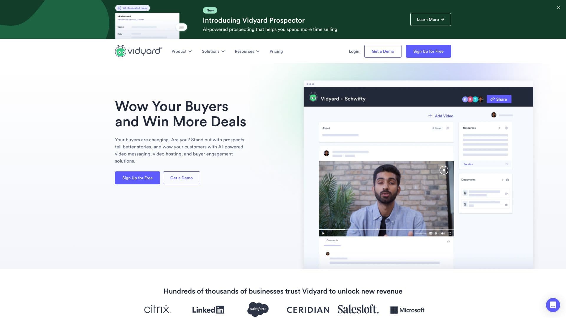 Vidyard - Video Tools for Virtual Sales and Marketing Teams screenshot