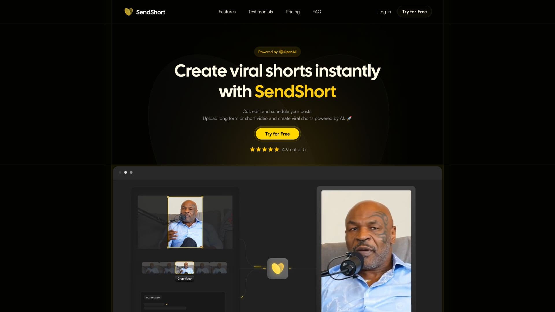 SendShort screenshot