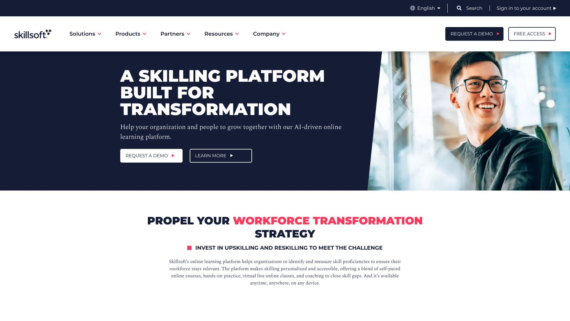 Skillsoft Percipio screenshot