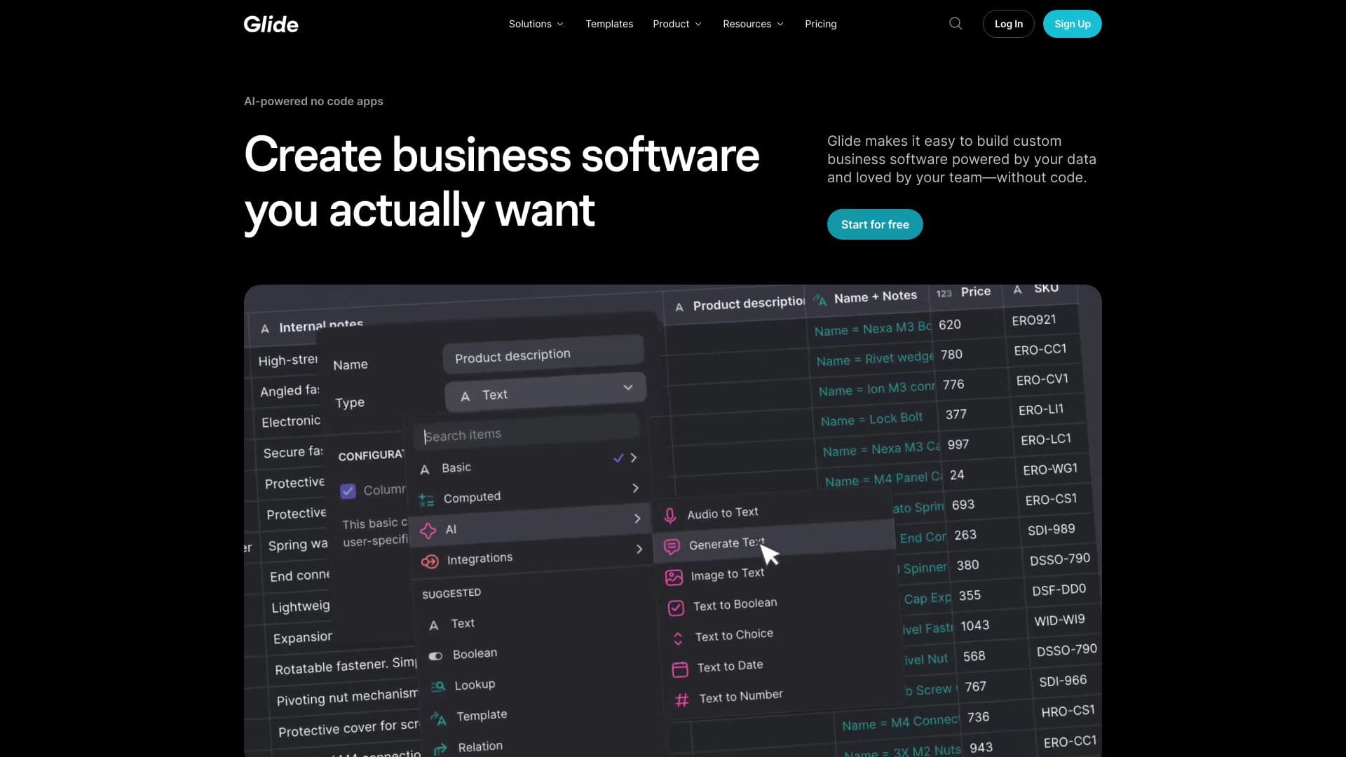 Glide screenshot