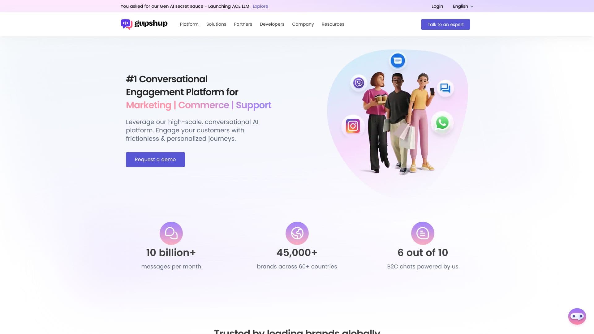 Gupshup screenshot