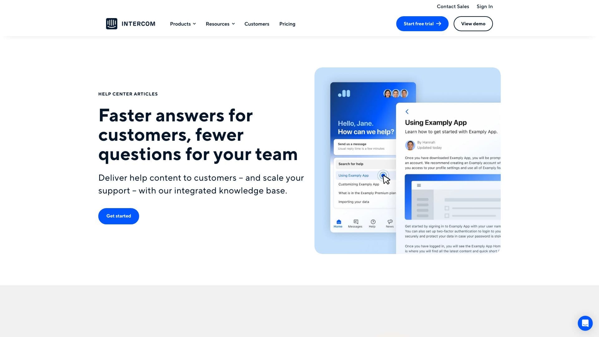 intercom.help screenshot