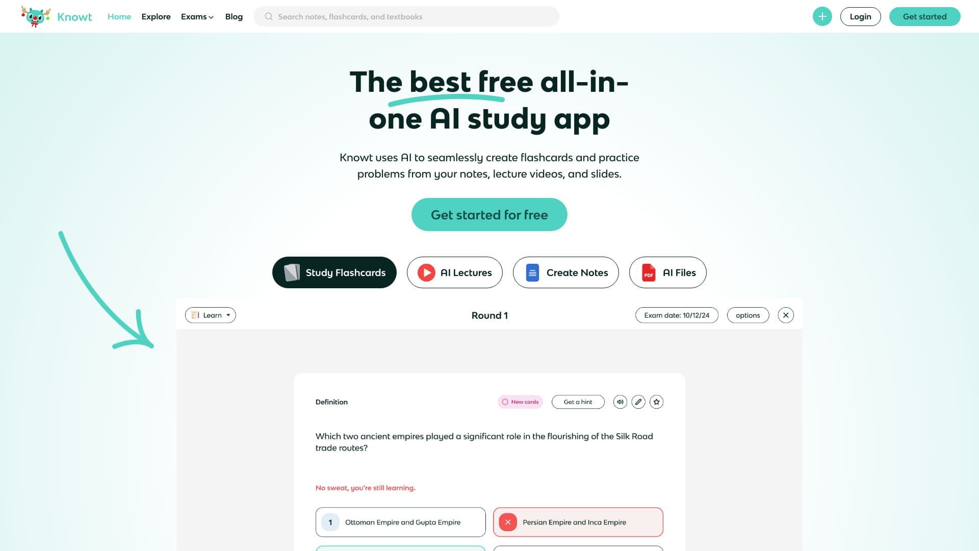 knowt.com screenshot