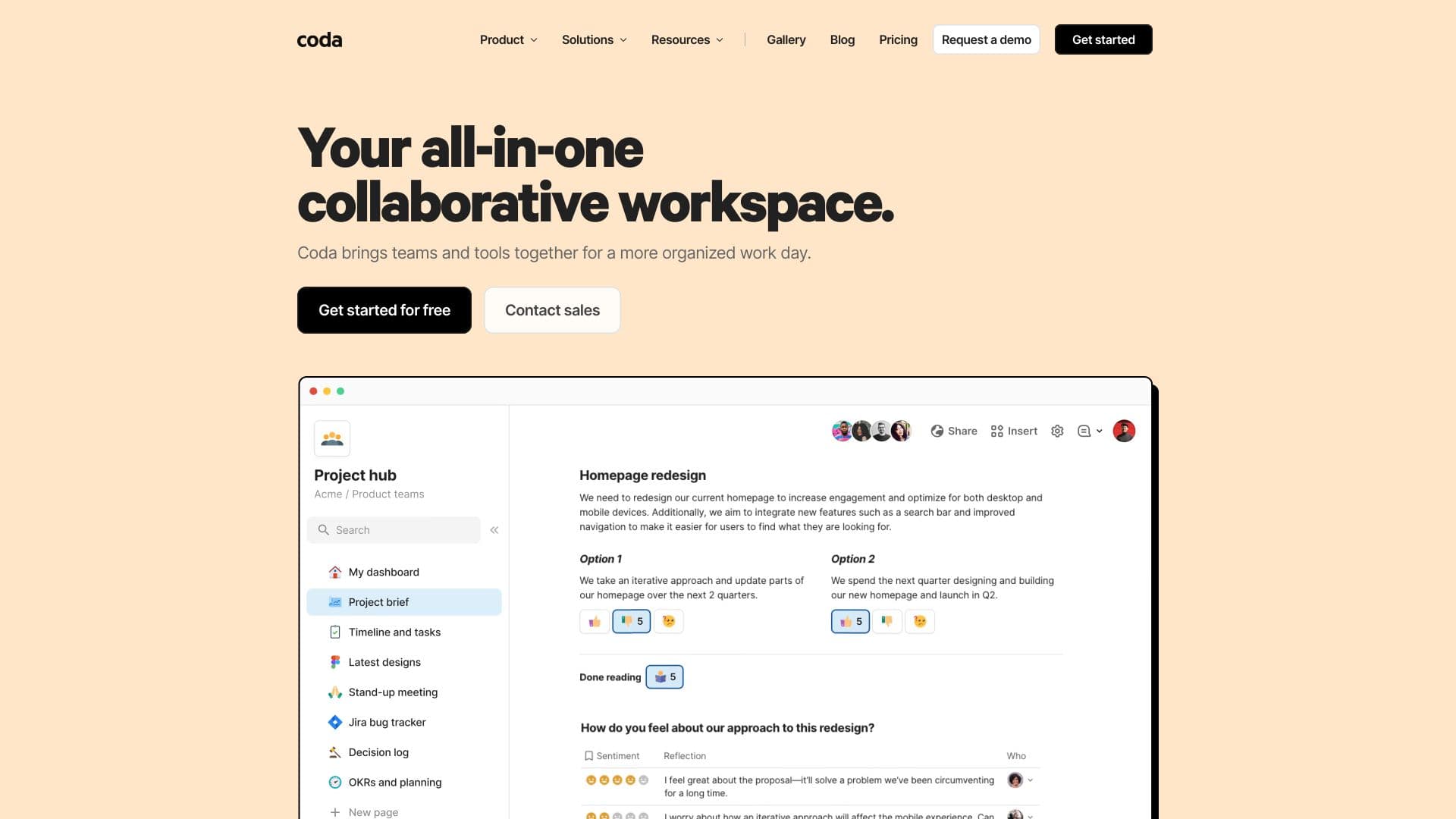 Coda screenshot