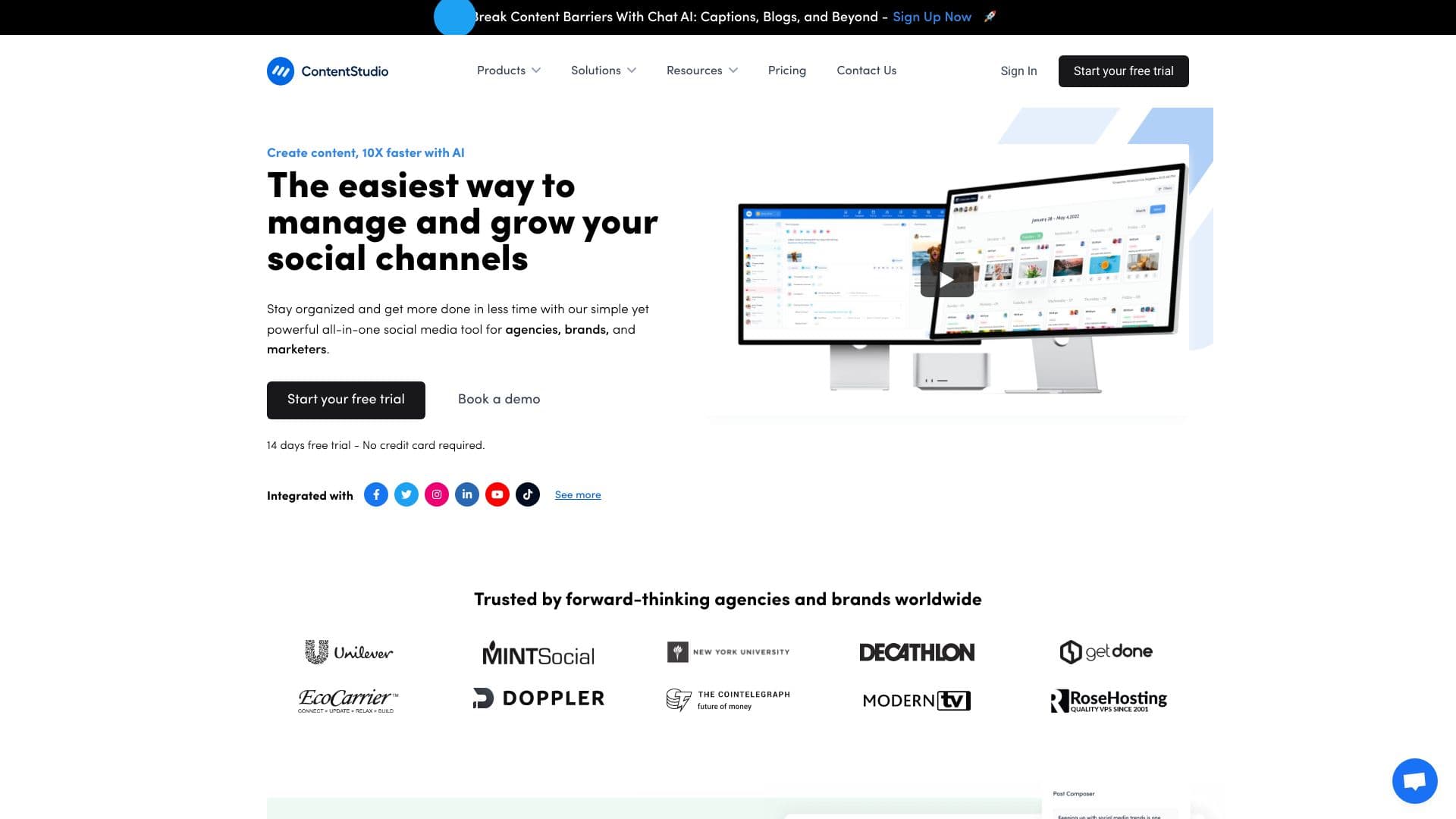 ContentStudio screenshot