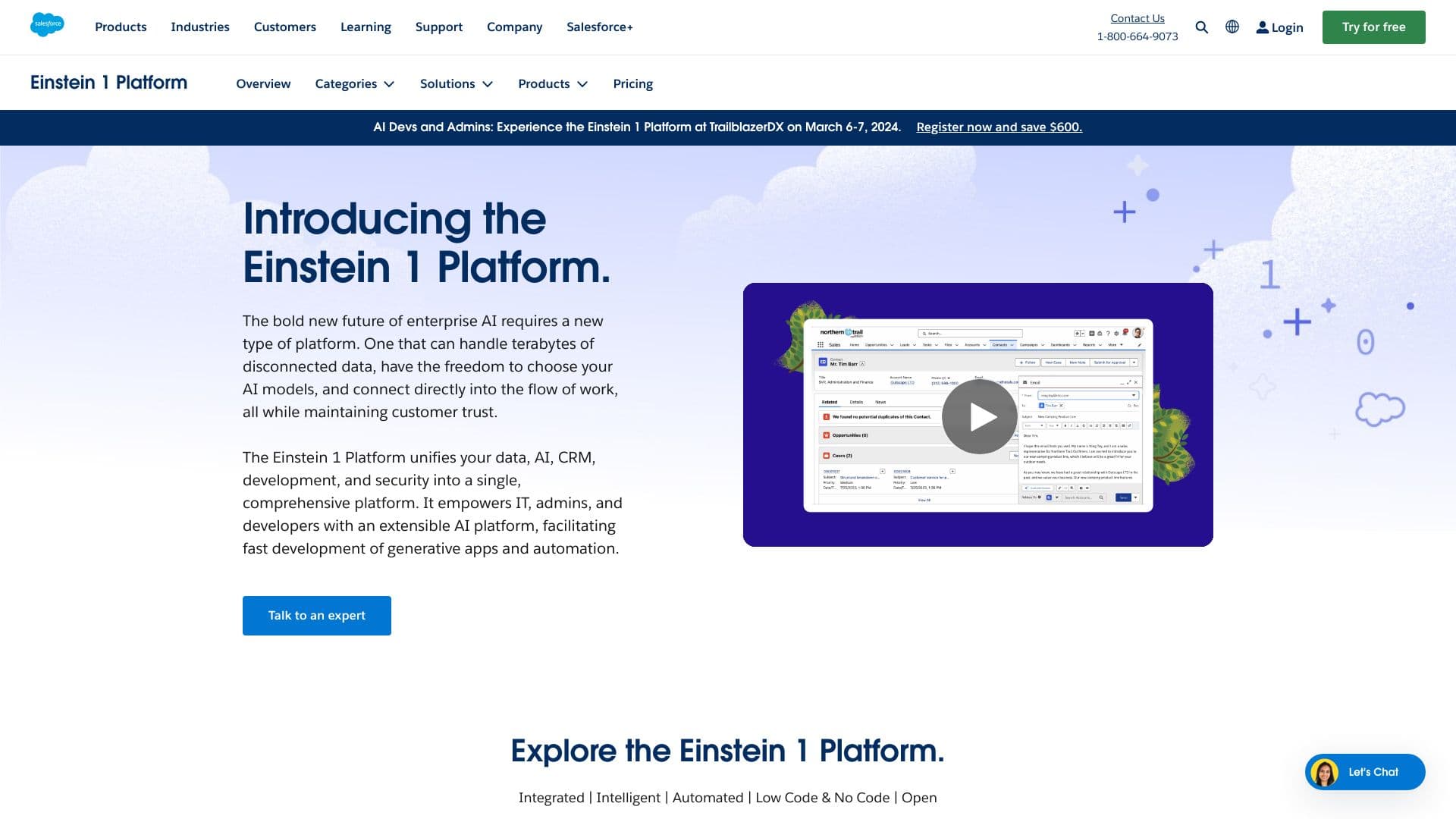 Salesforce Einstein screenshot