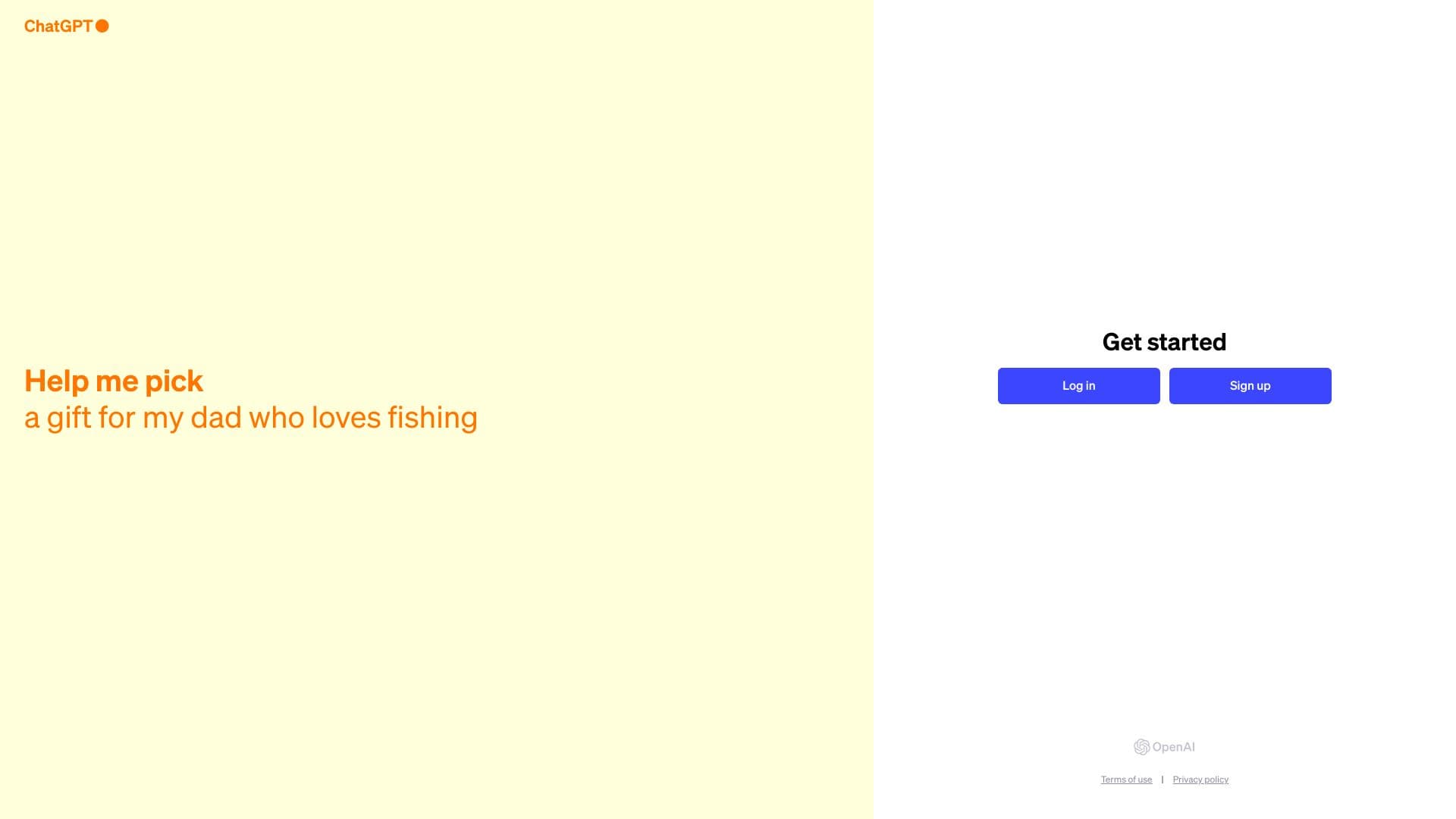 ChatGPT screenshot