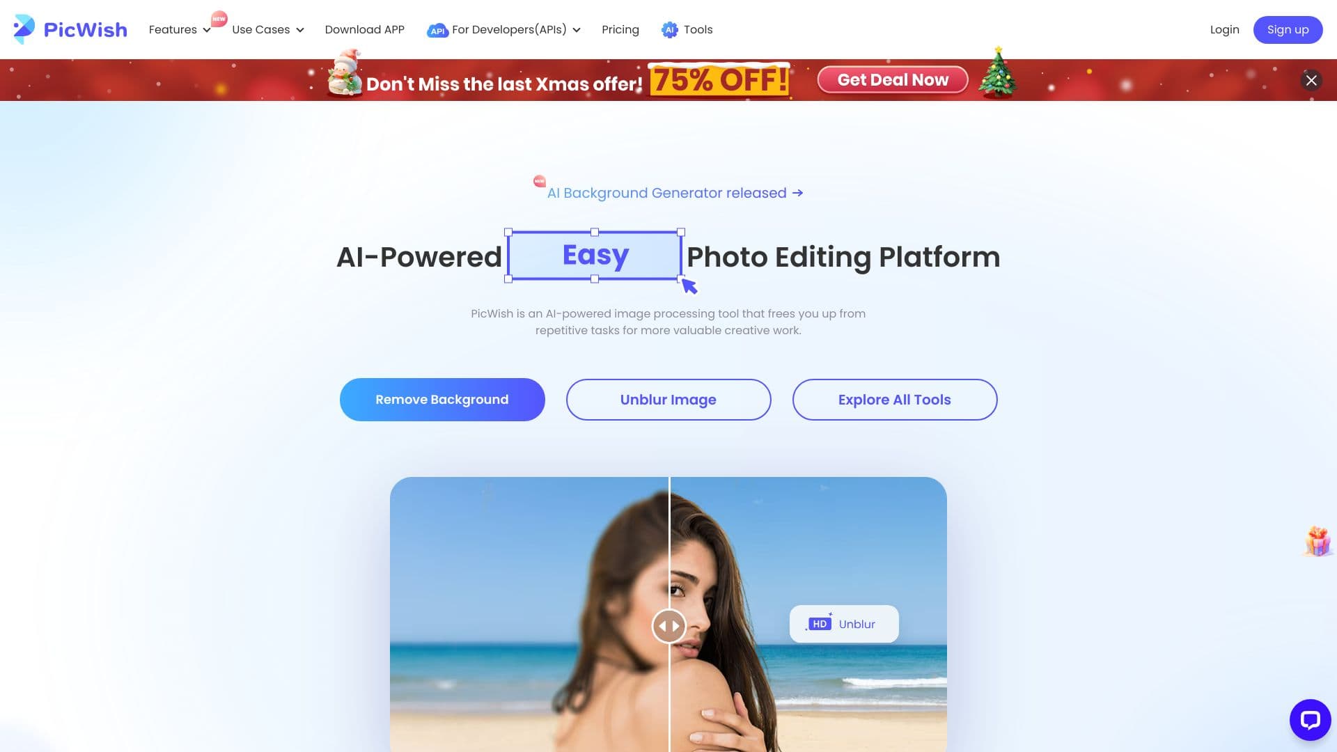PicWish screenshot