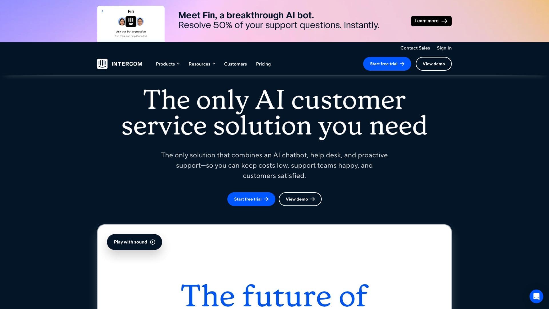 intercom.com screenshot