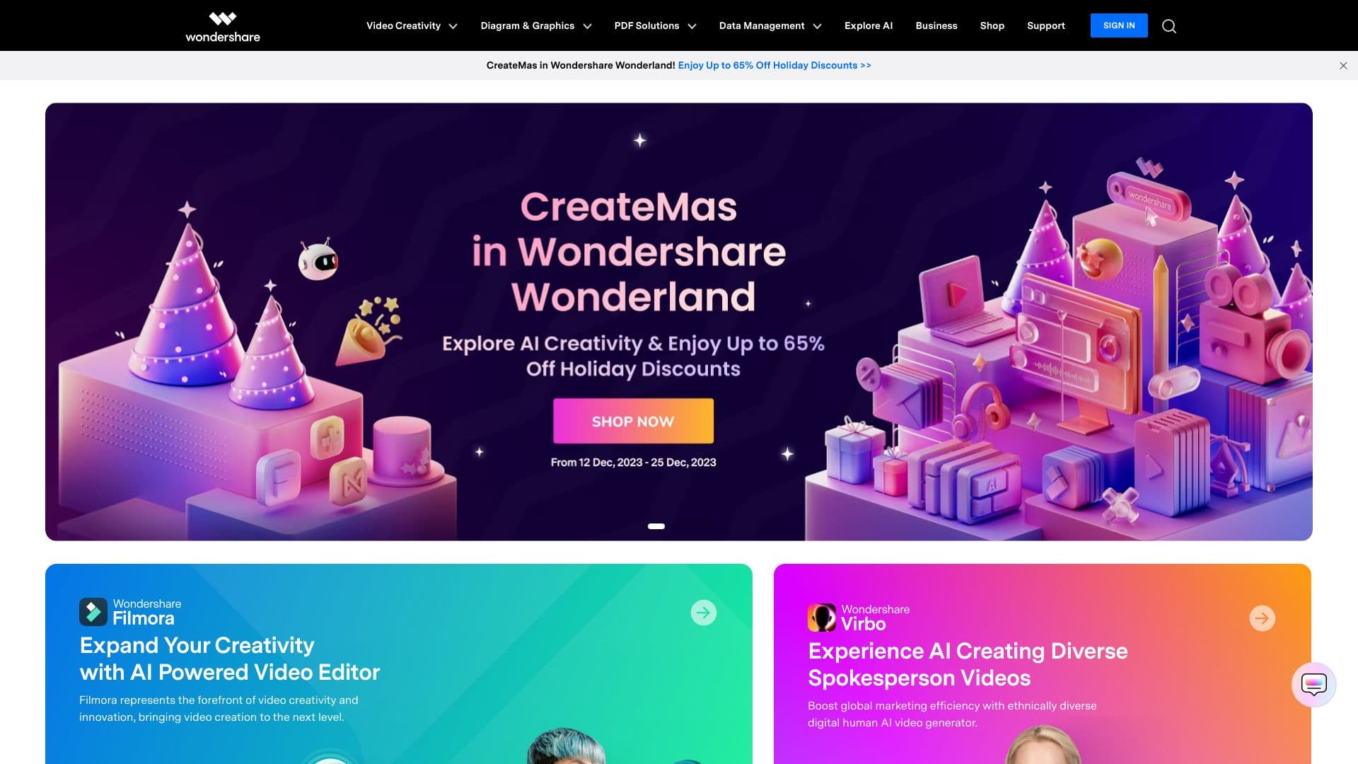 wondershare.com screenshot
