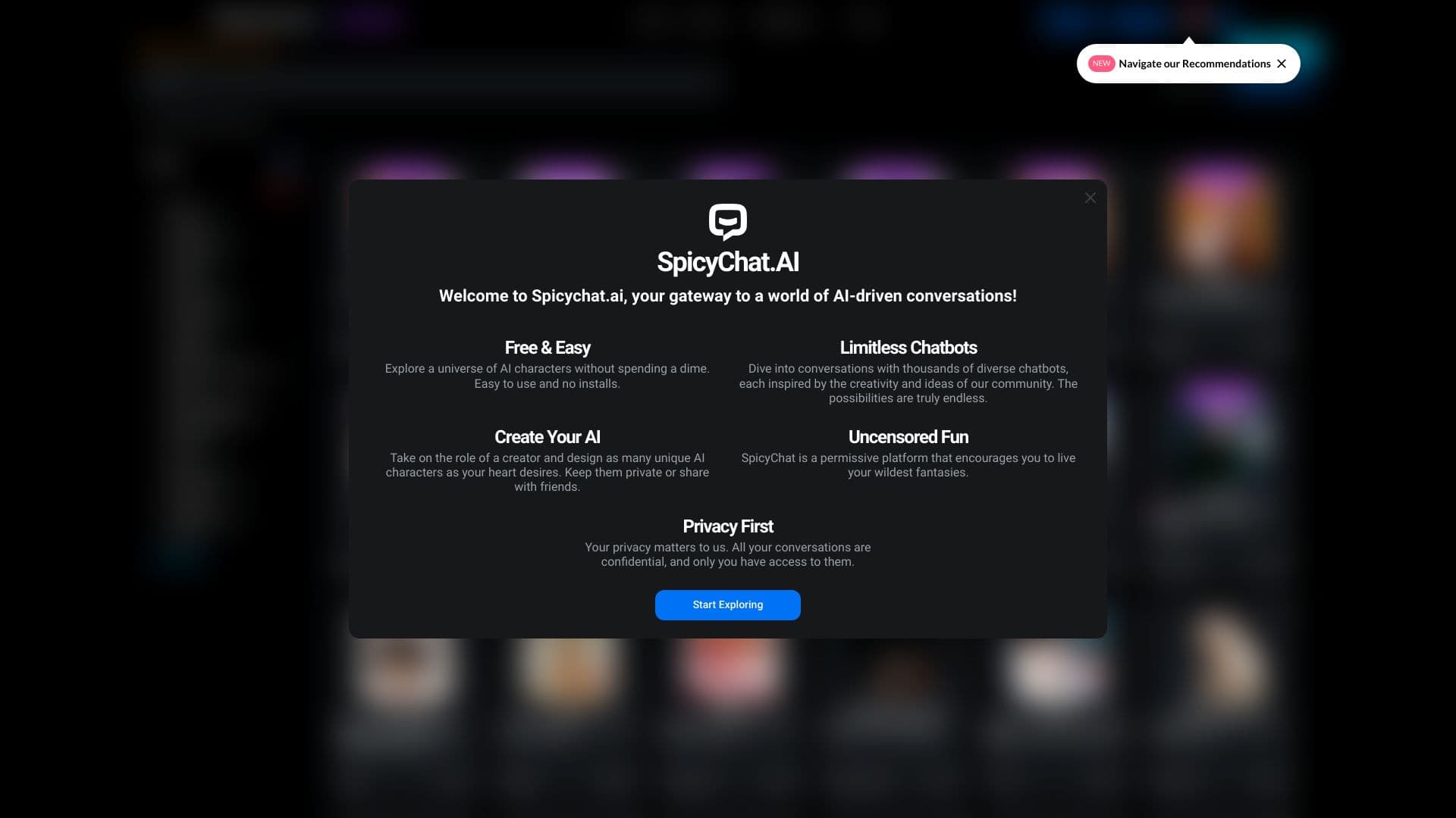 SpicyChat AI screenshot