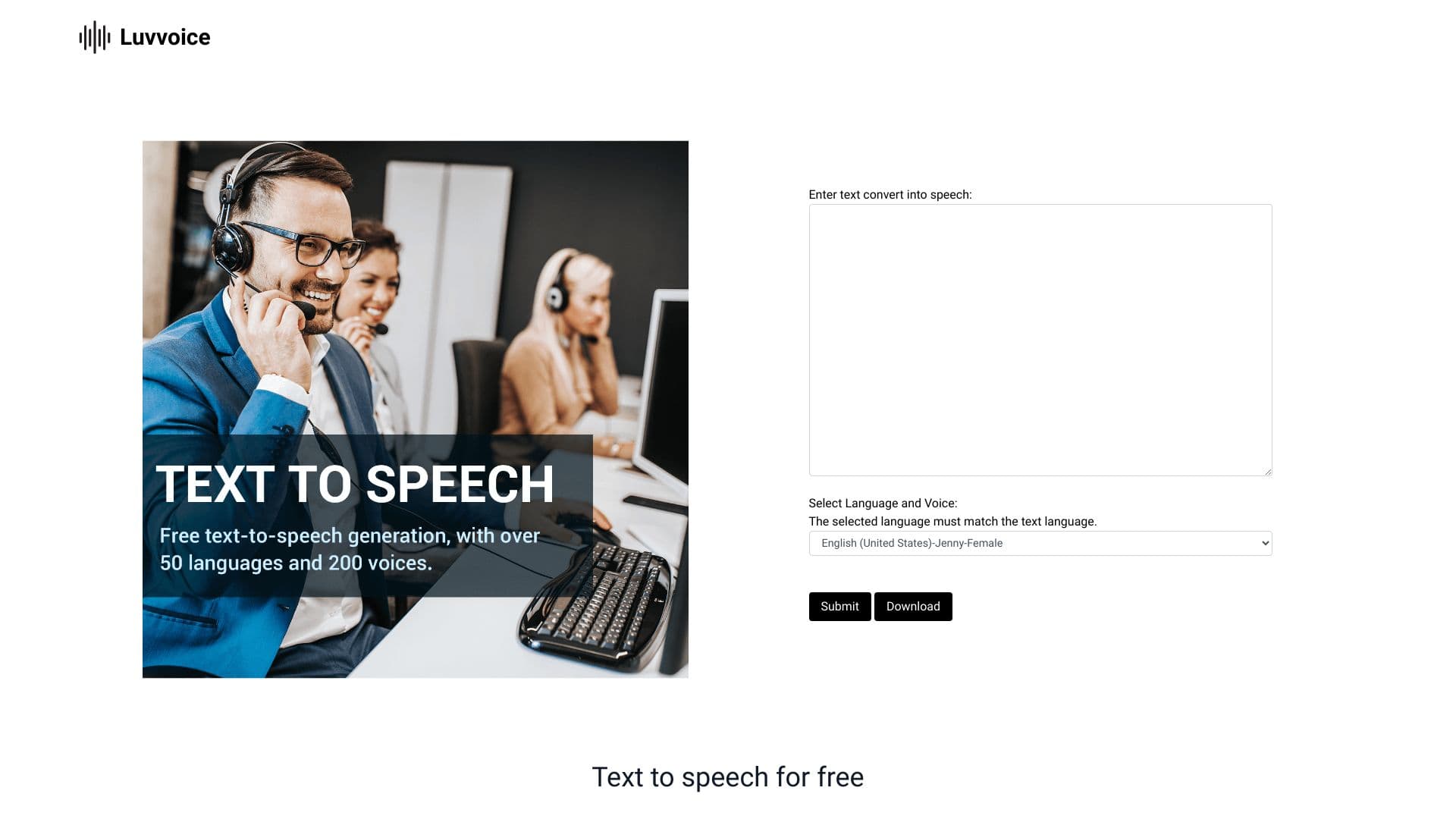 Luvvoice - Free Text to Speech screenshot