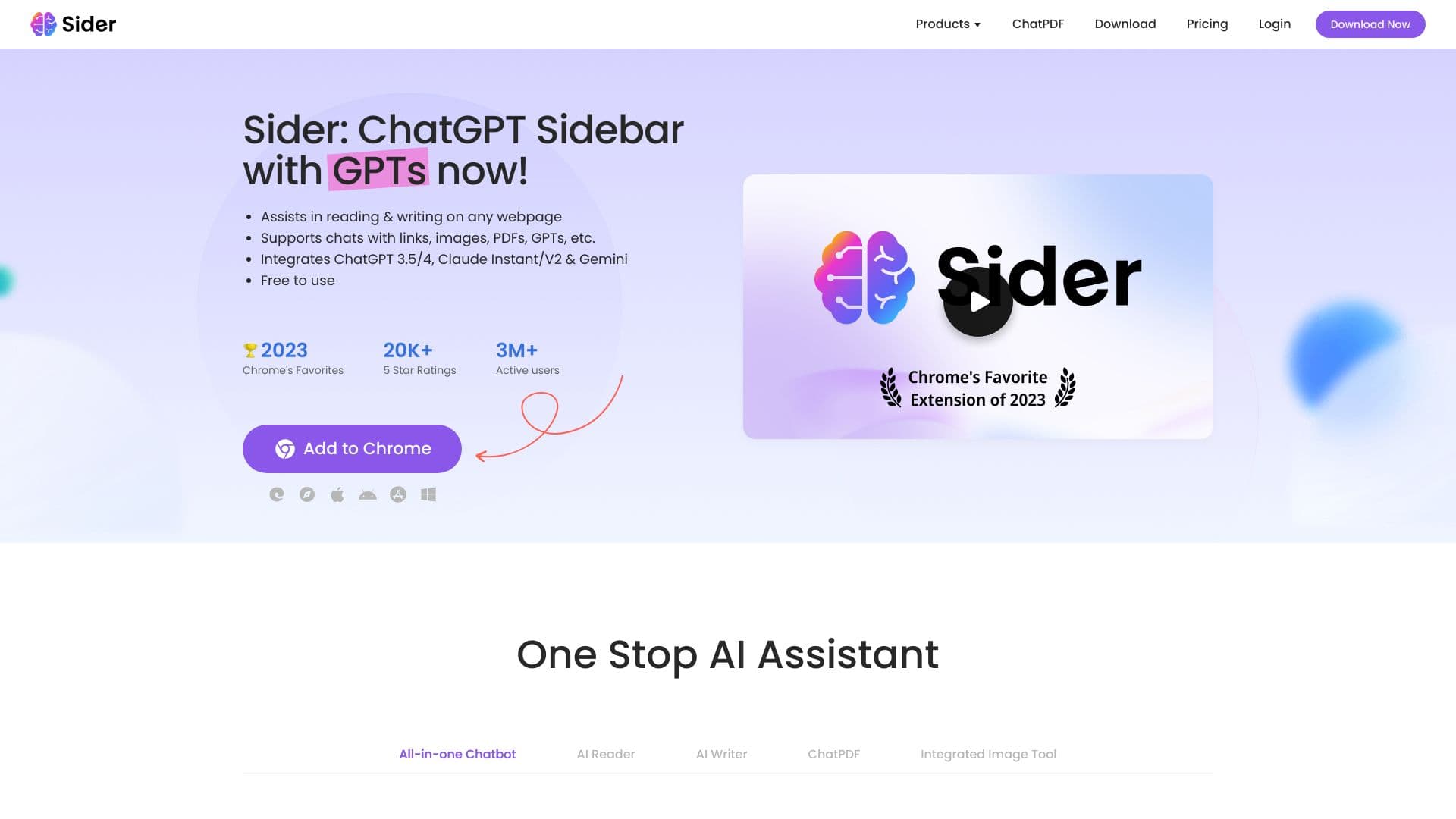 Sider screenshot
