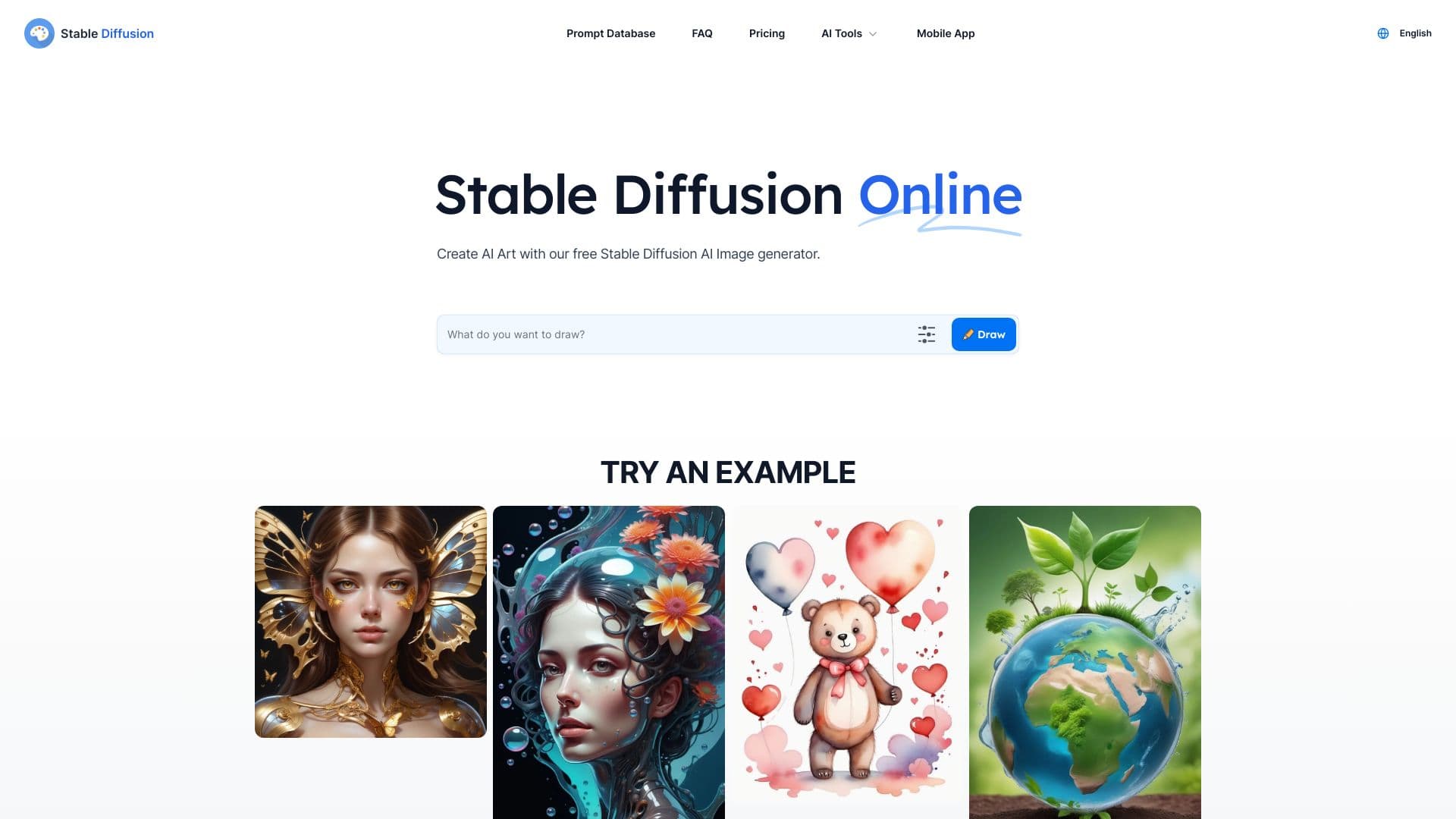 Stable Diffusion Web screenshot