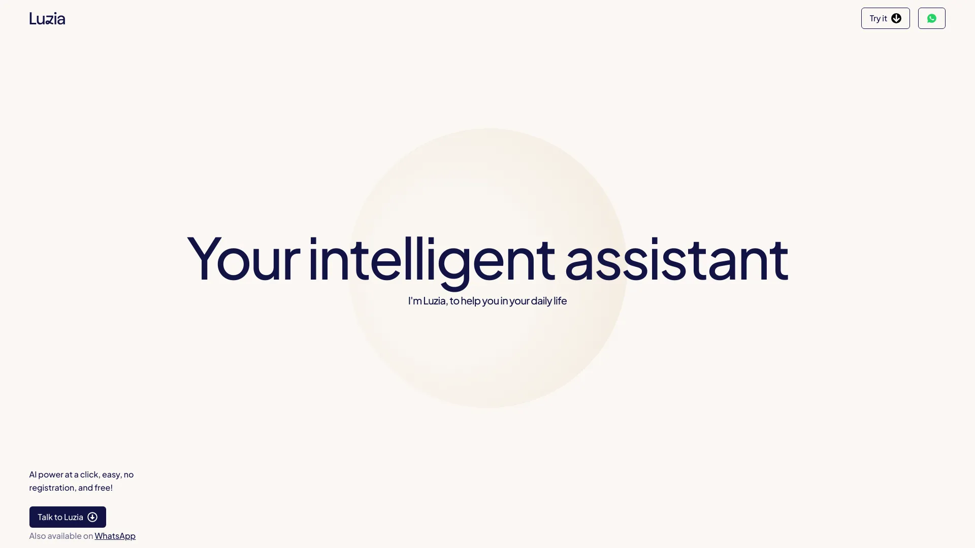 luzia.com screenshot