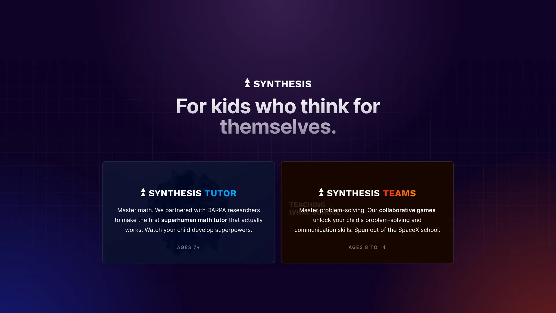 synthesis.com screenshot
