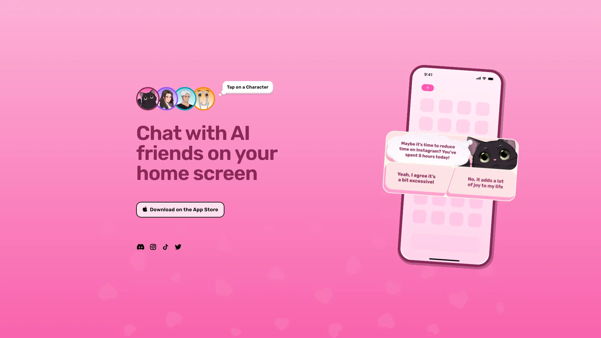 Dippy Widget - AI Character Chat screenshot