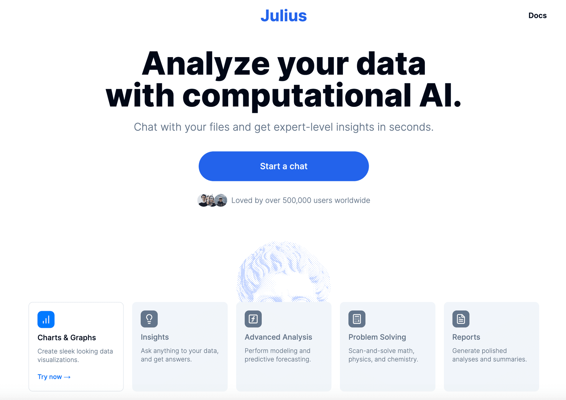 Julius AI screenshot