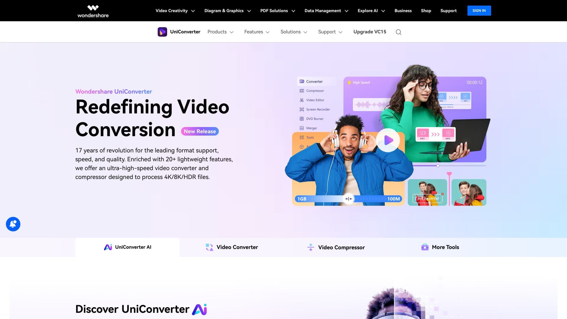 UniConverter AI screenshot