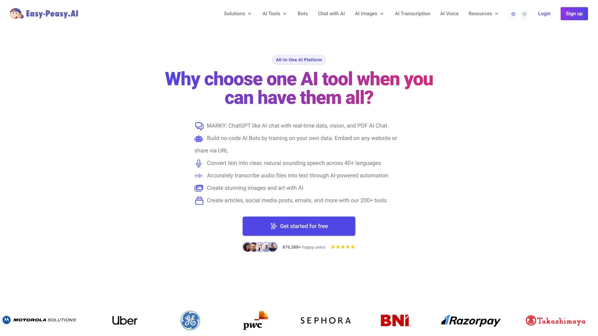 Easy-Peasy.AI screenshot