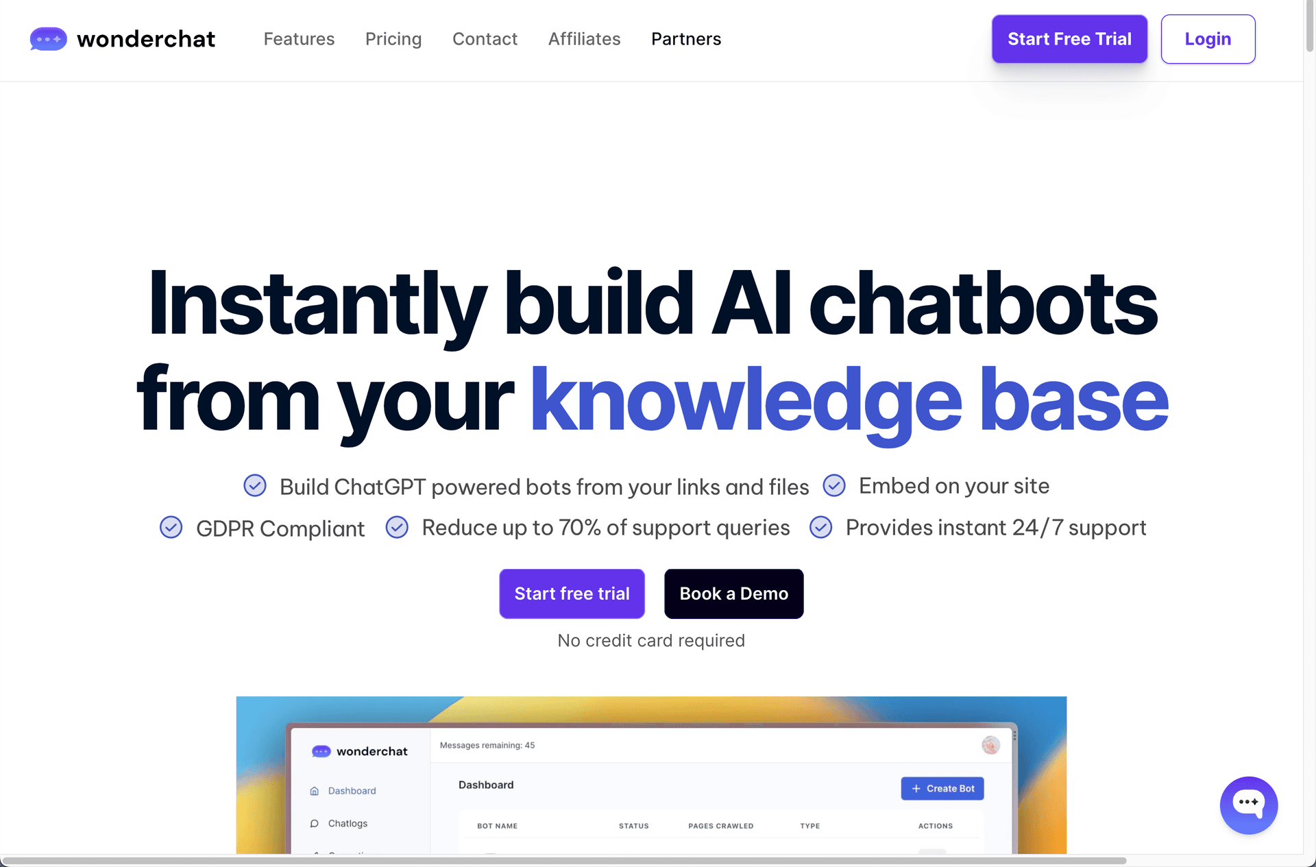 Wonderchat screenshot