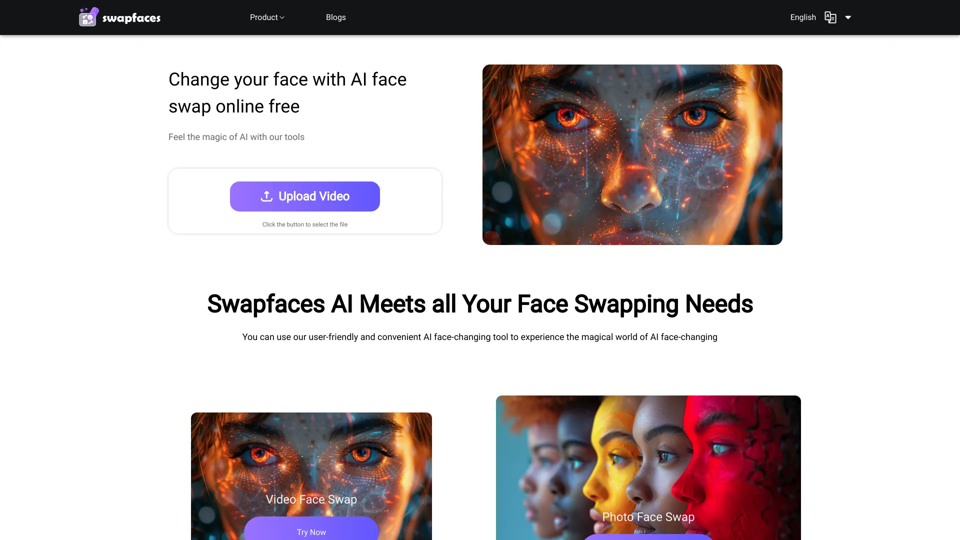swapfaces.ai screenshot