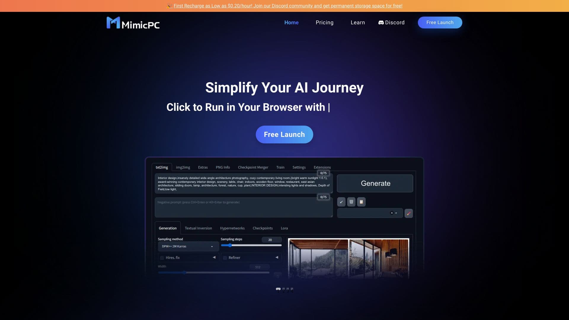 MimicPC AI screenshot