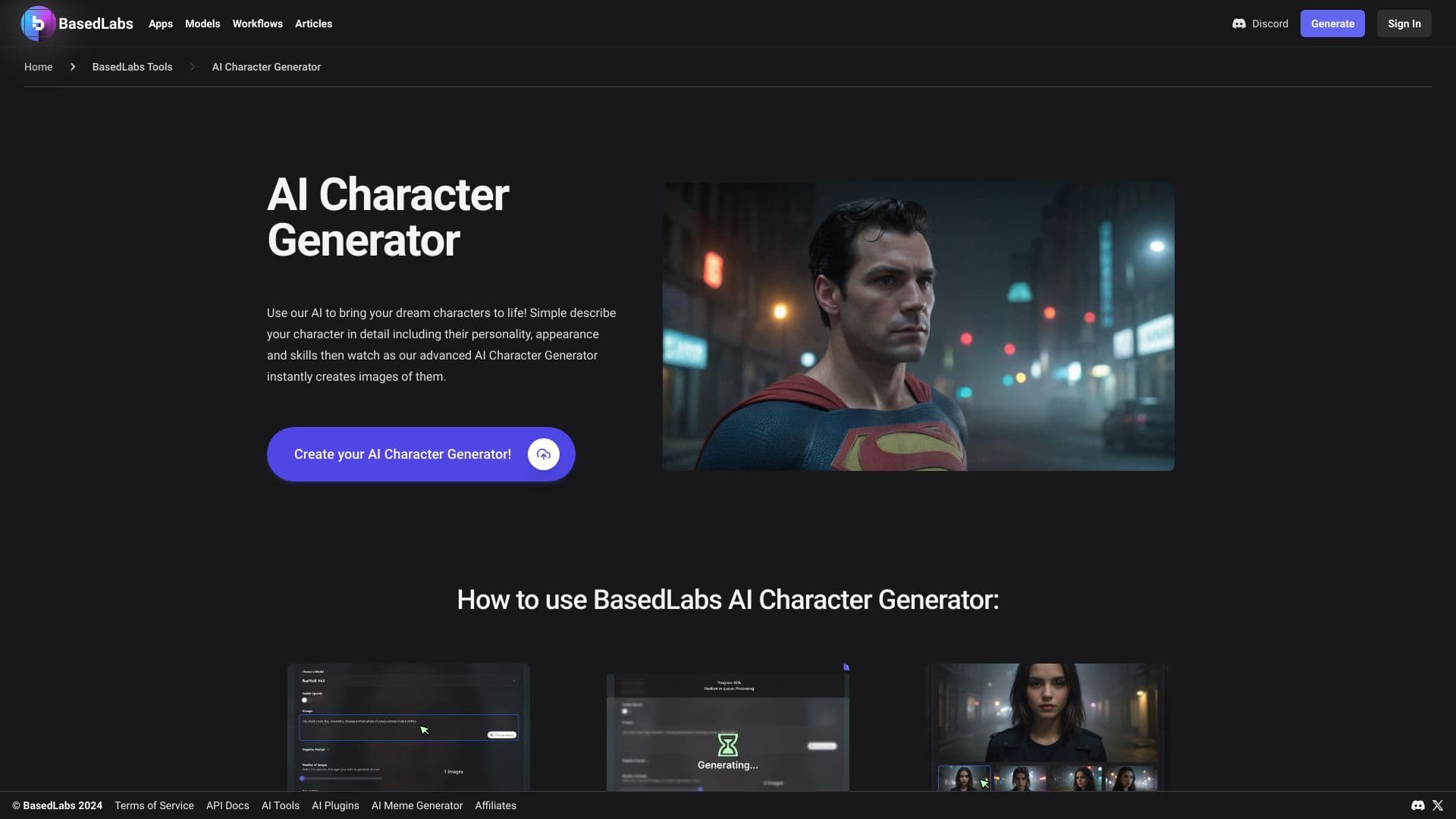 AI Character Generator screenshot