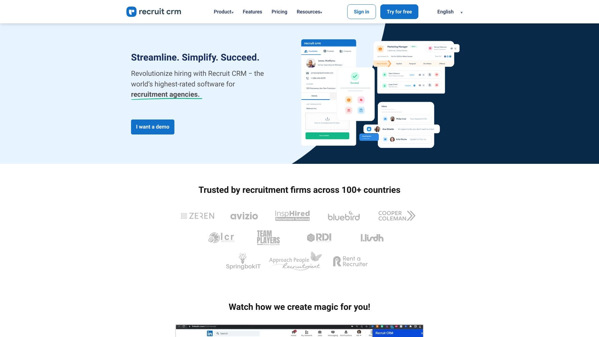 Recruit CRM screenshot