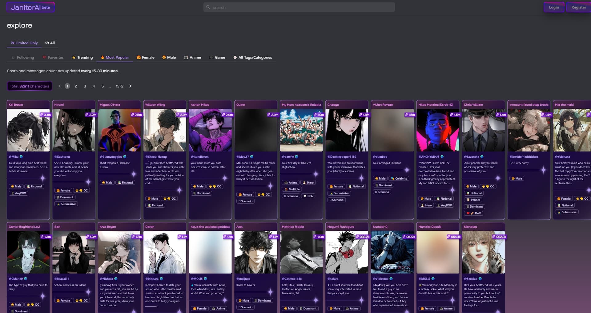 JanitorAI screenshot