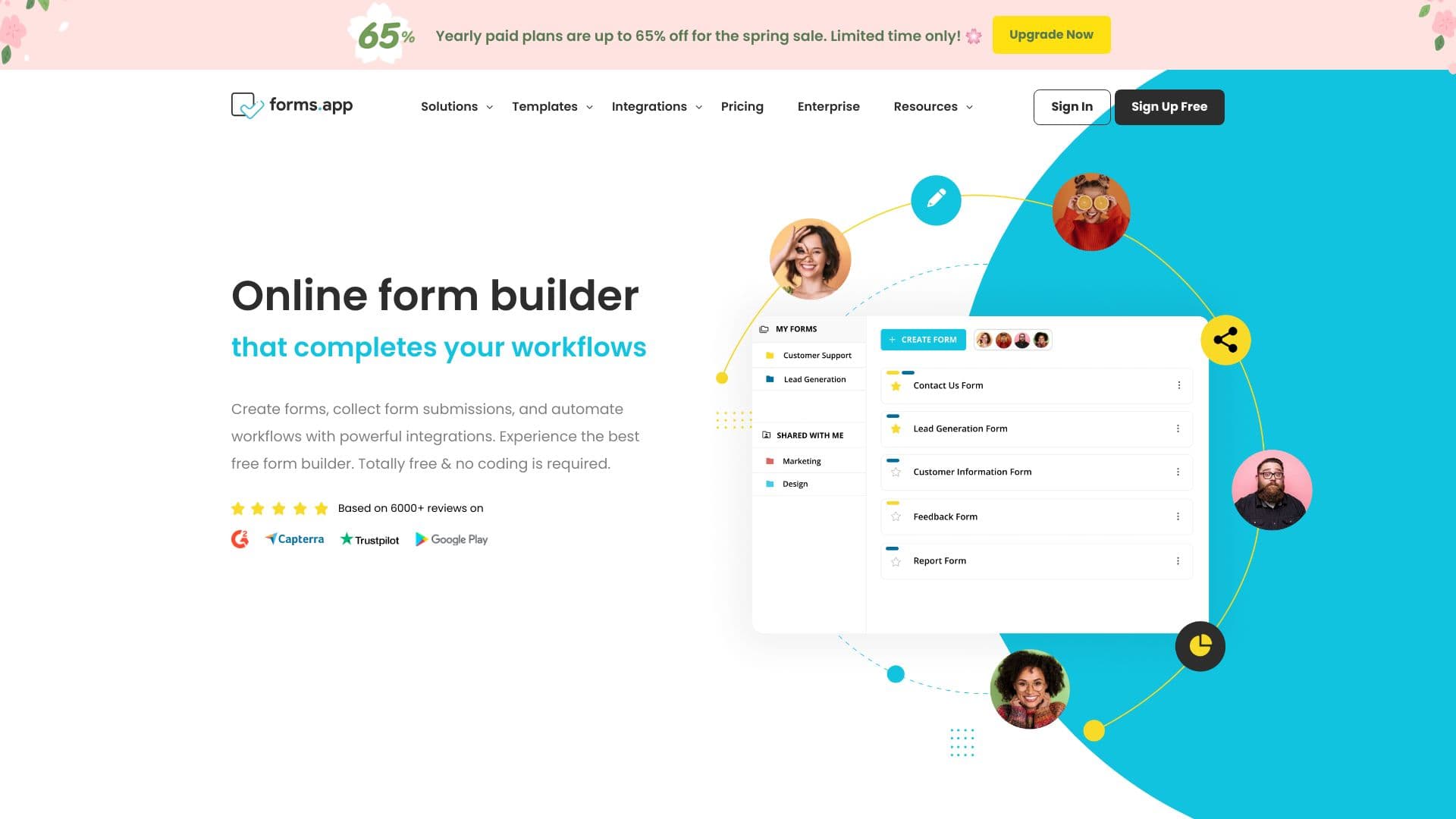 forms app screenshot