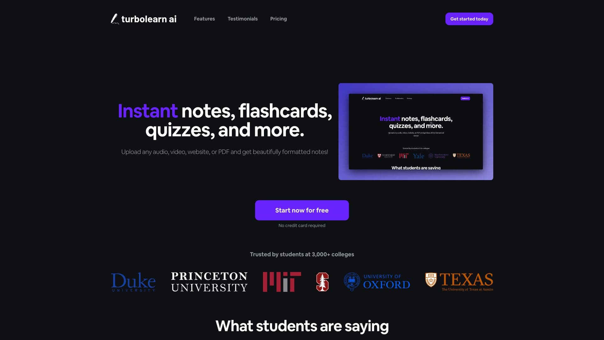 TurboLearn AI screenshot