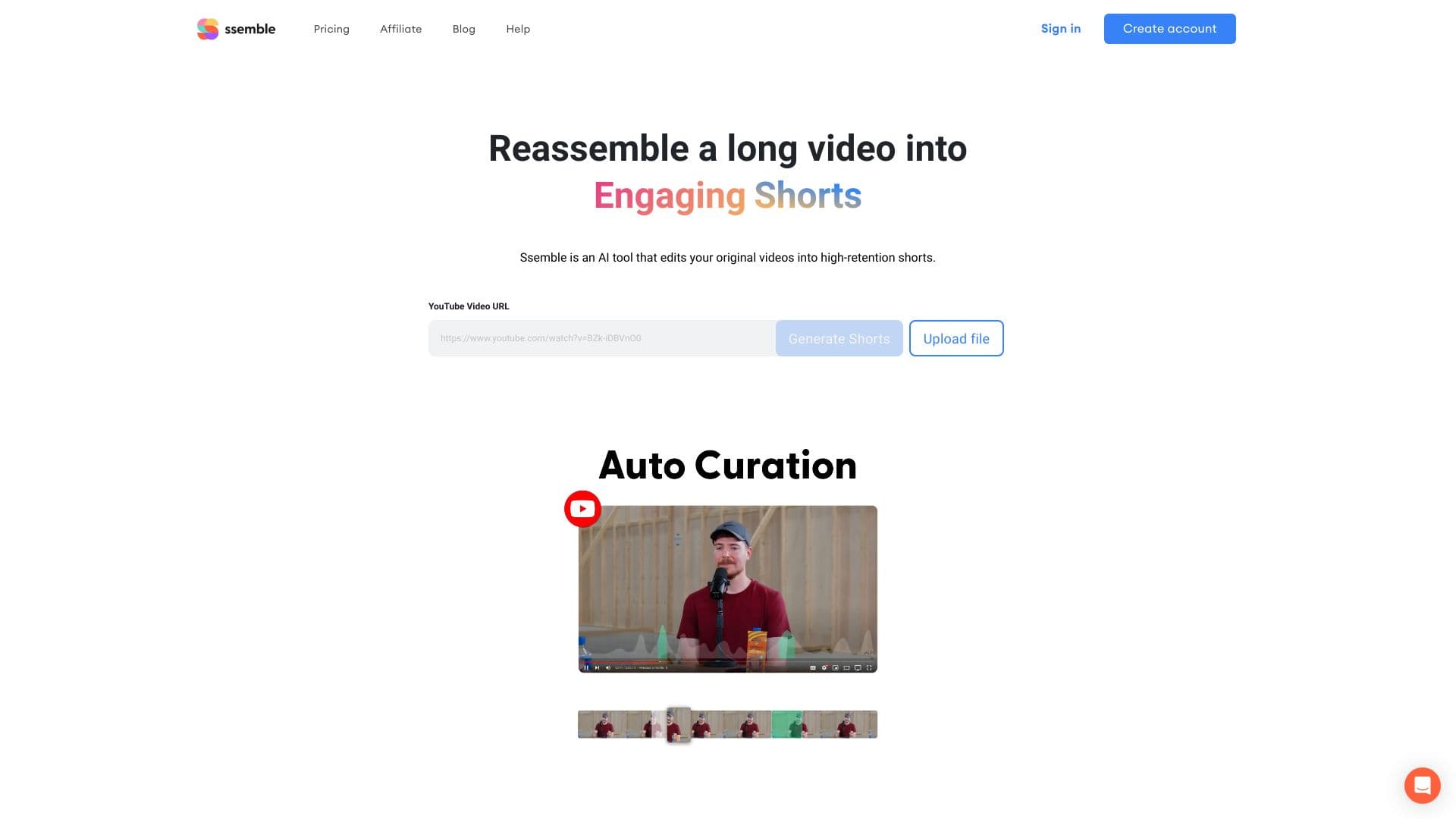 Ssemble YouTube Shorts Maker screenshot