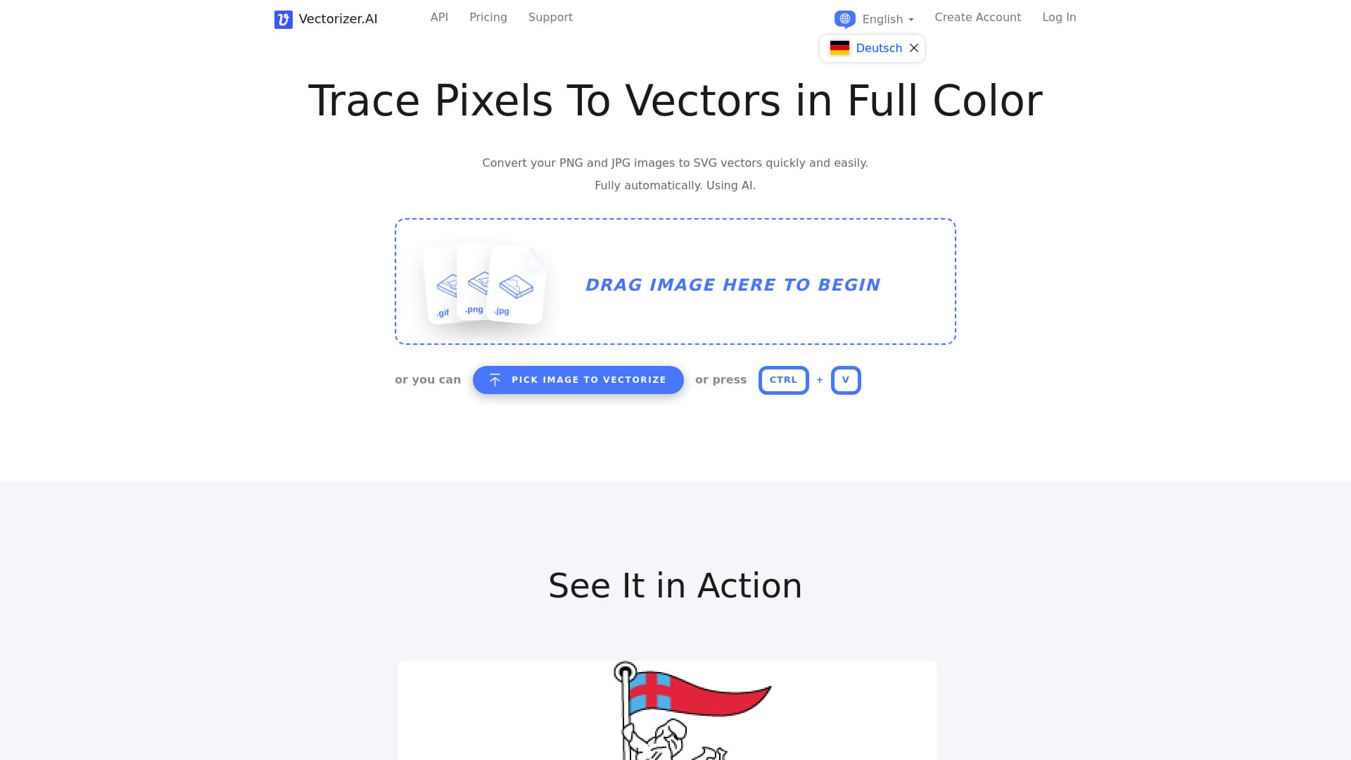Vectorizer AI screenshot
