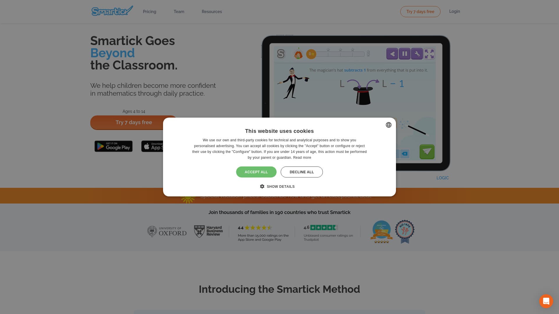 smartick.es screenshot