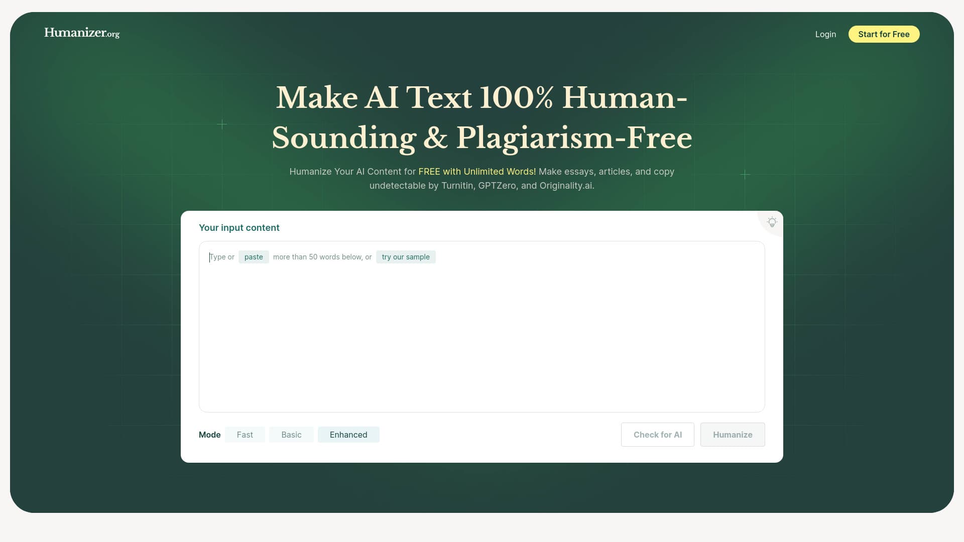 Humanizer.org screenshot