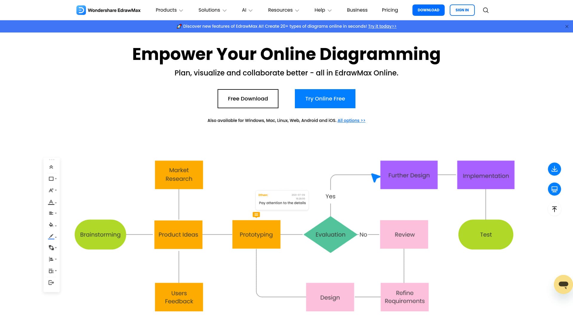 edrawmax.com screenshot