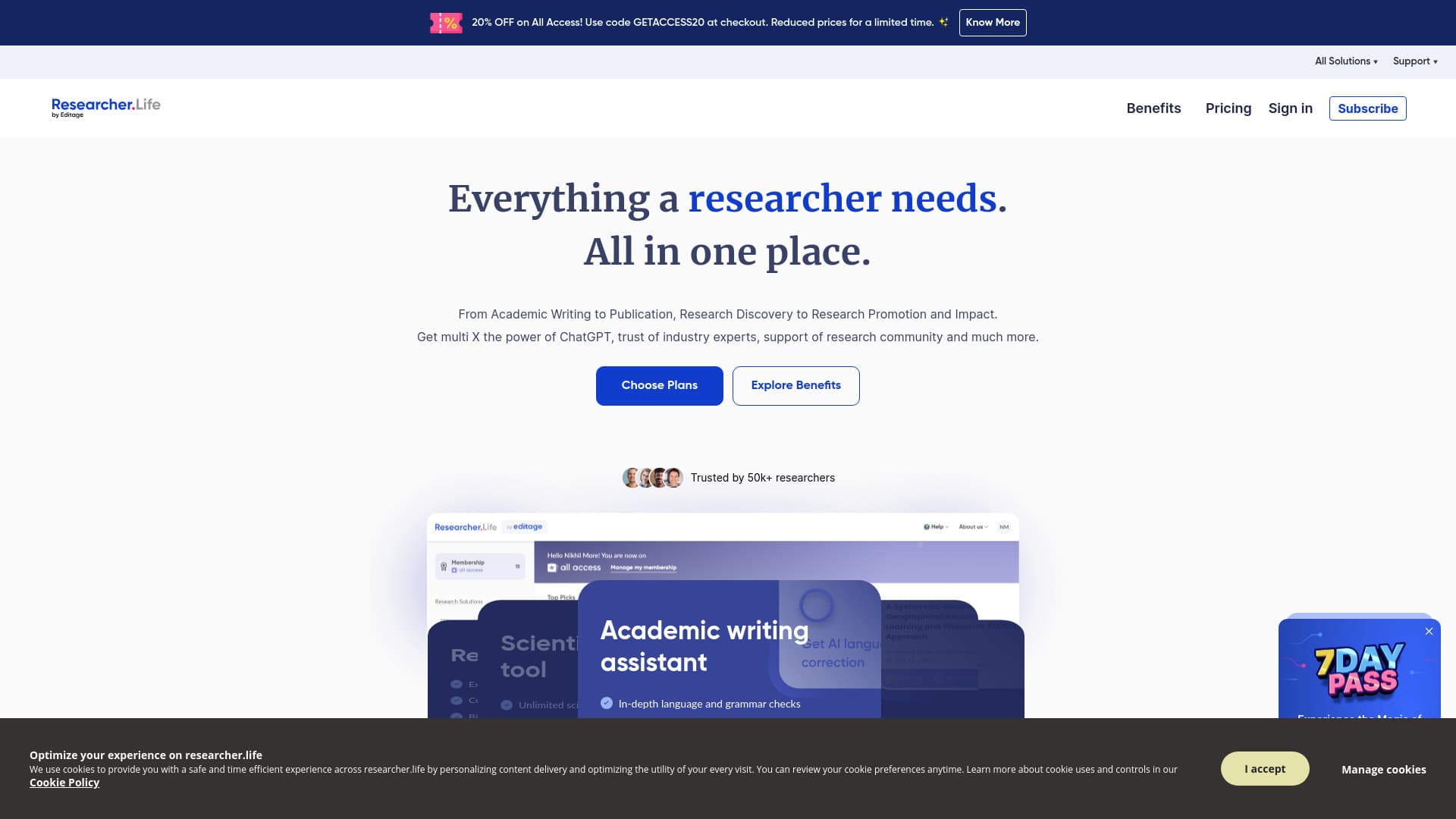 researcher.life screenshot